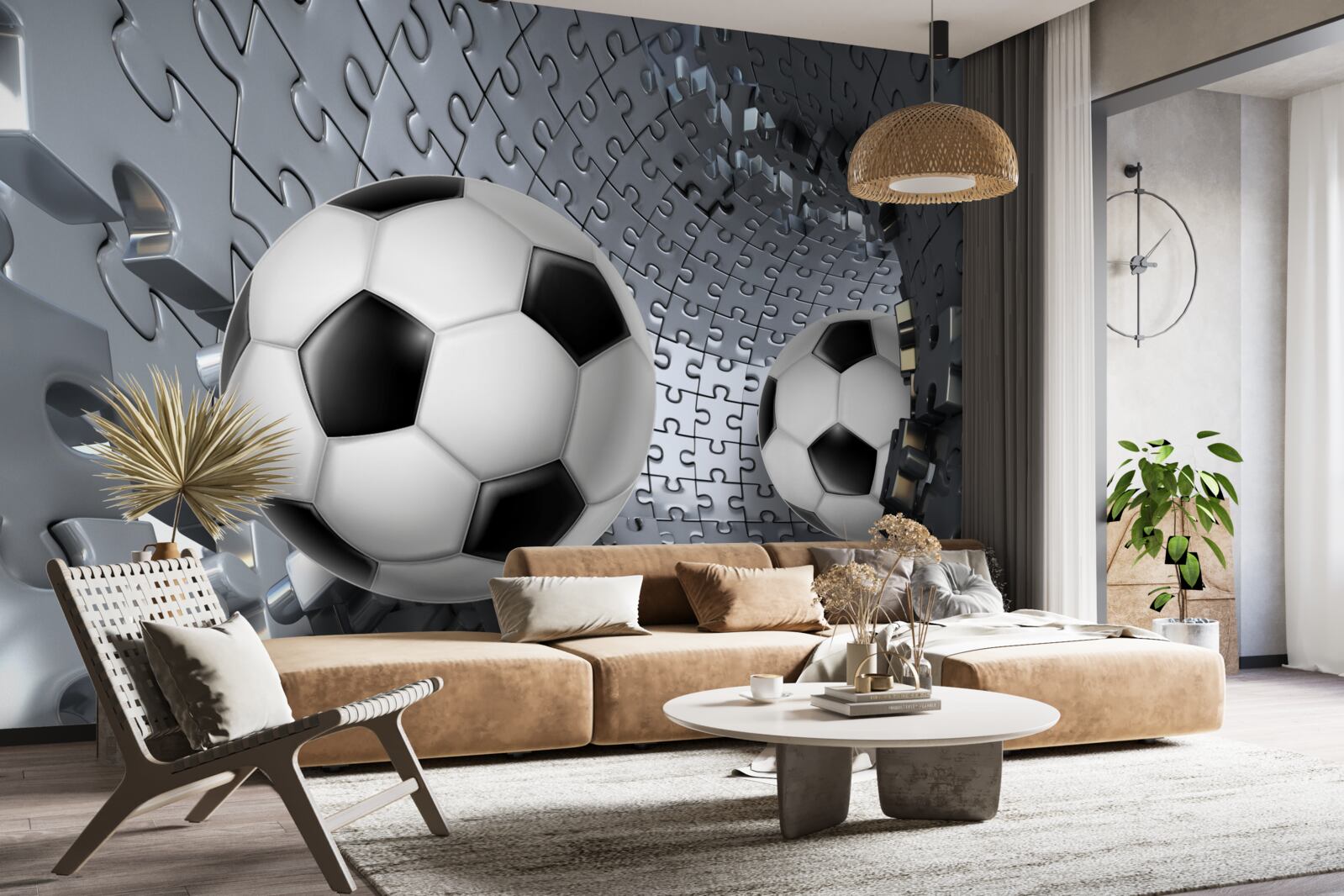 Fotobehang ballen en puzzels