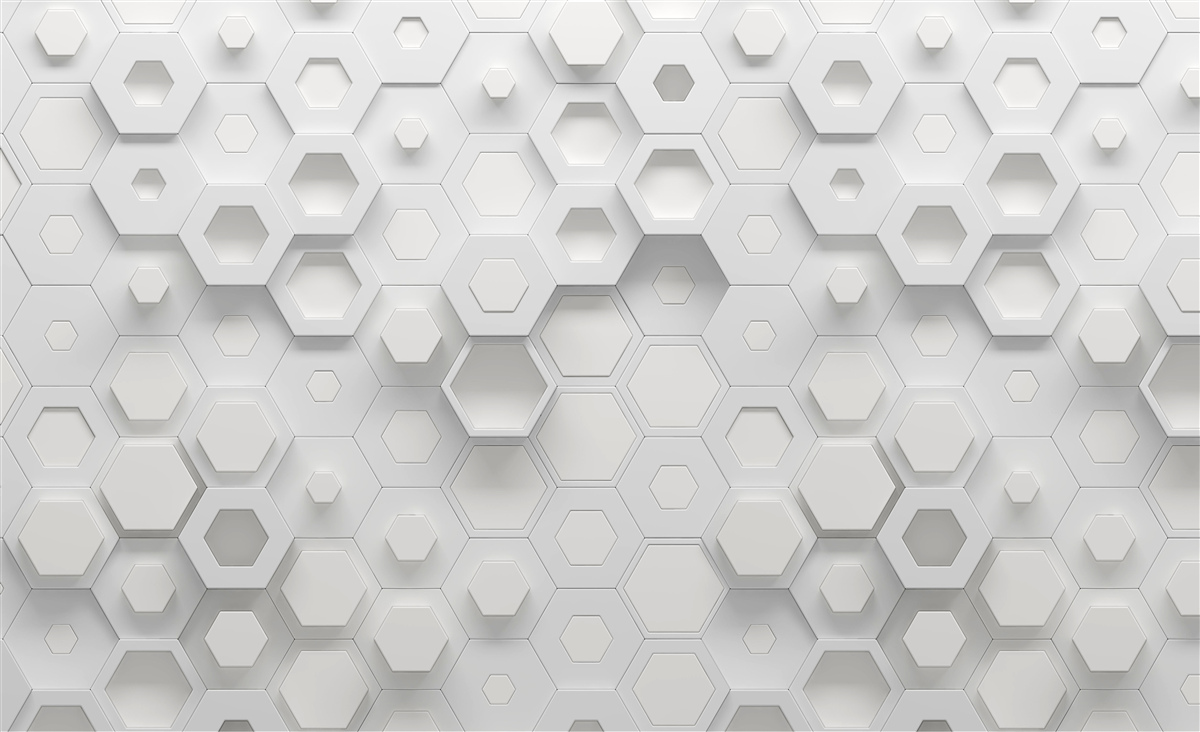 Fotobehang honingraatabstractie