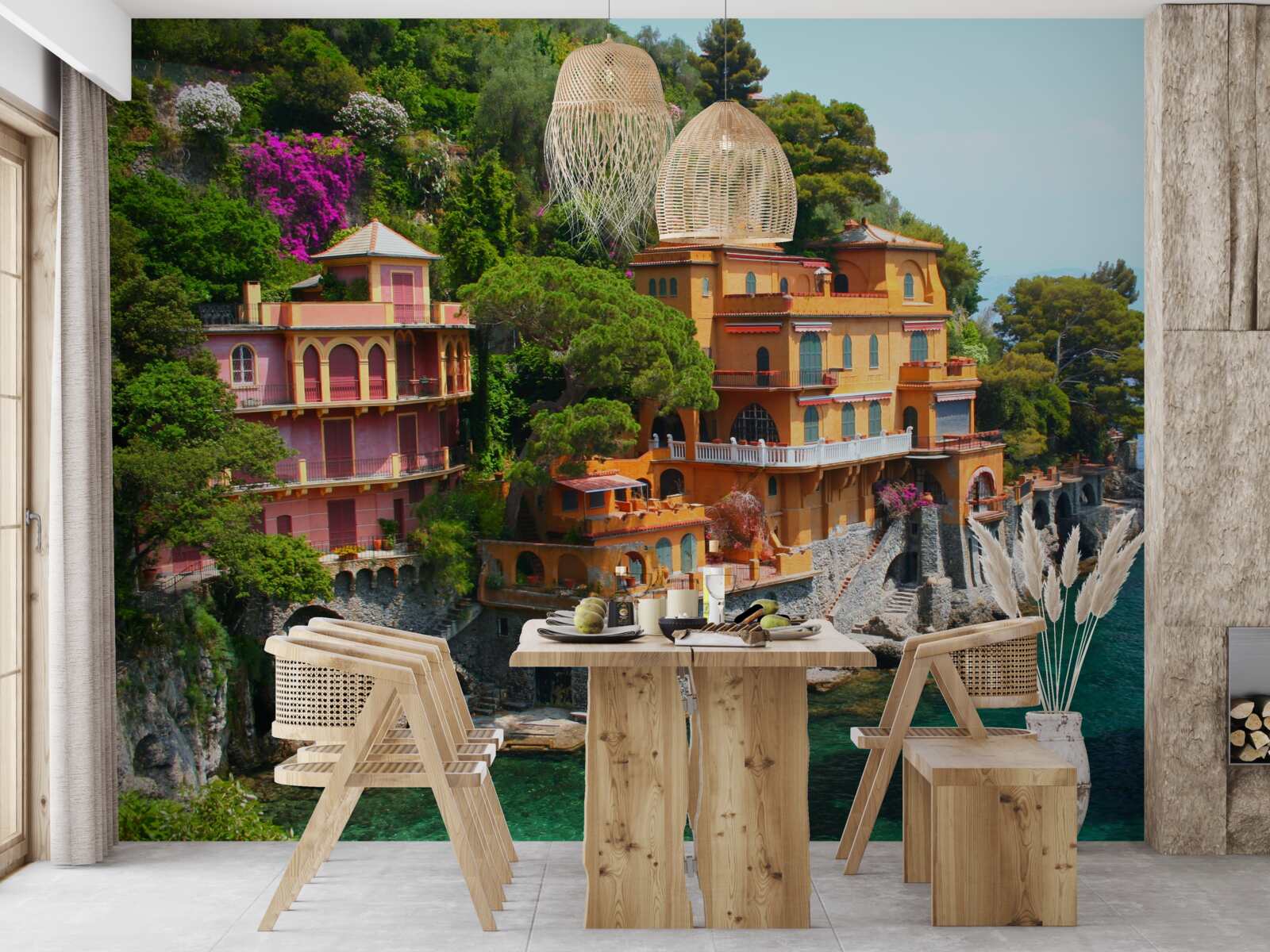 Fotobehang tropische verblijven aan het water