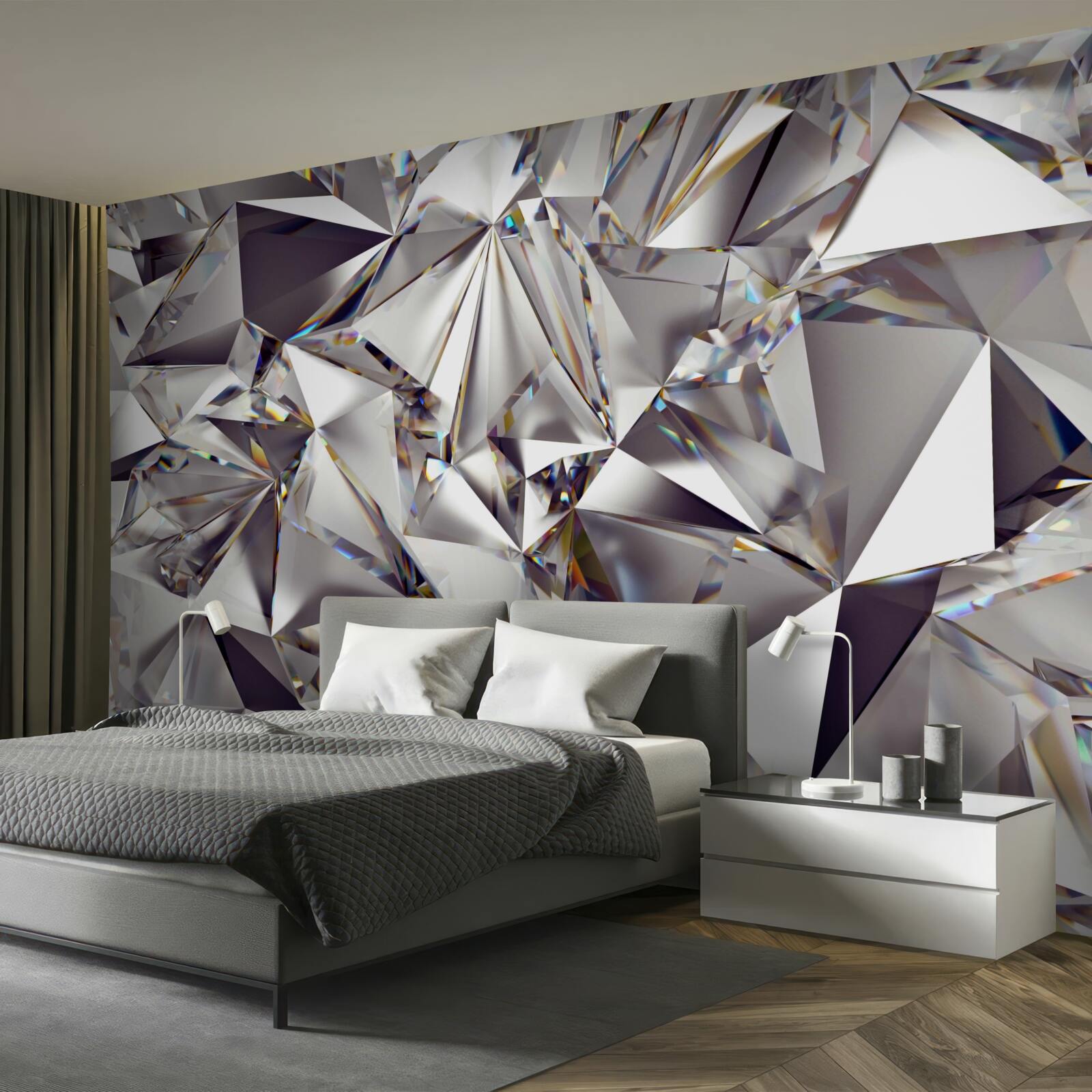 Fotobehang abstractie met geometrische vormen