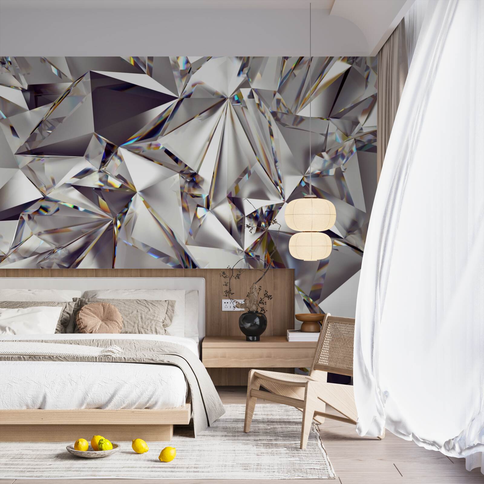 Fotobehang abstractie met geometrische vormen