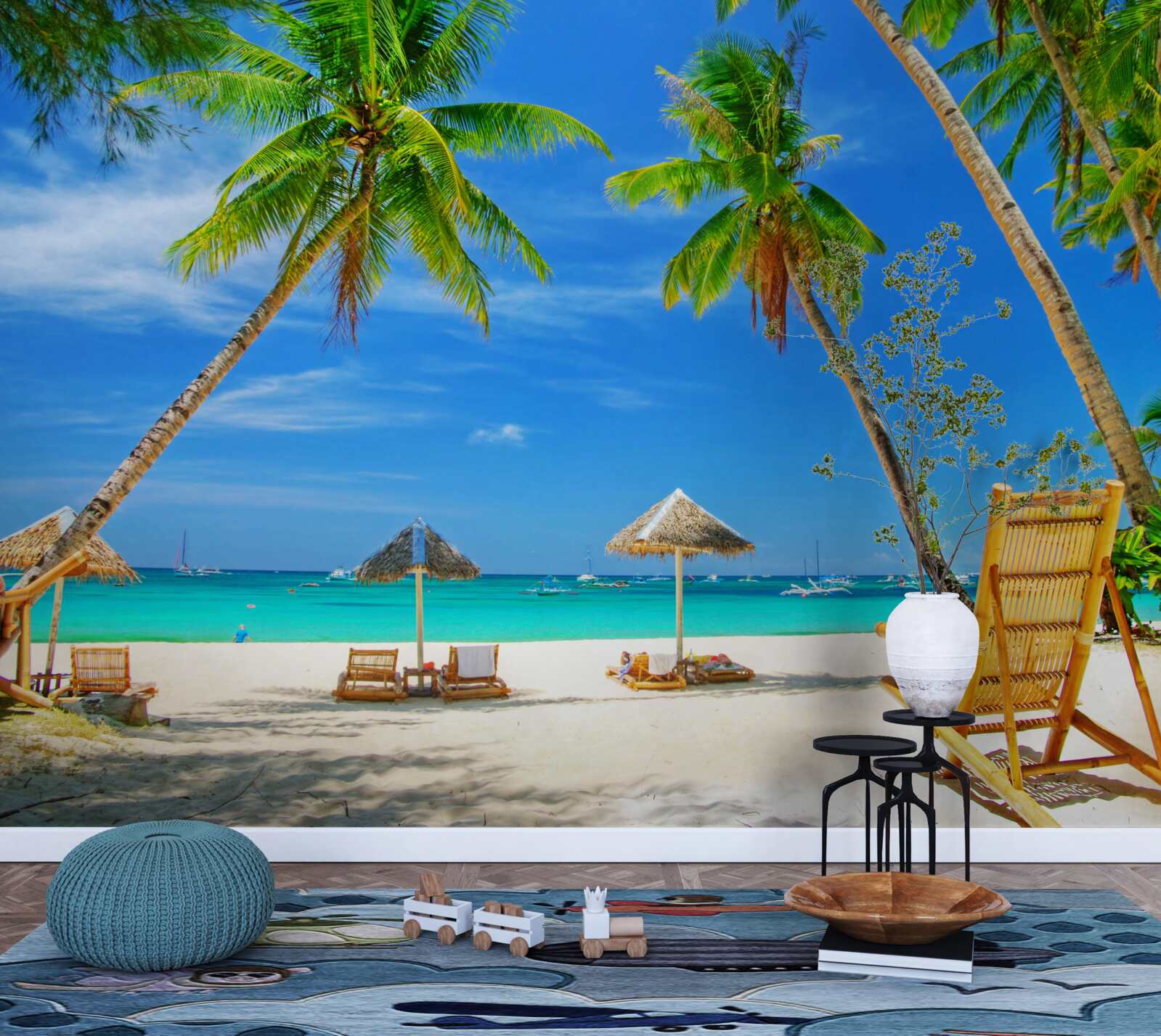 Fotobehang een vredig stukje paradijs aan de kust