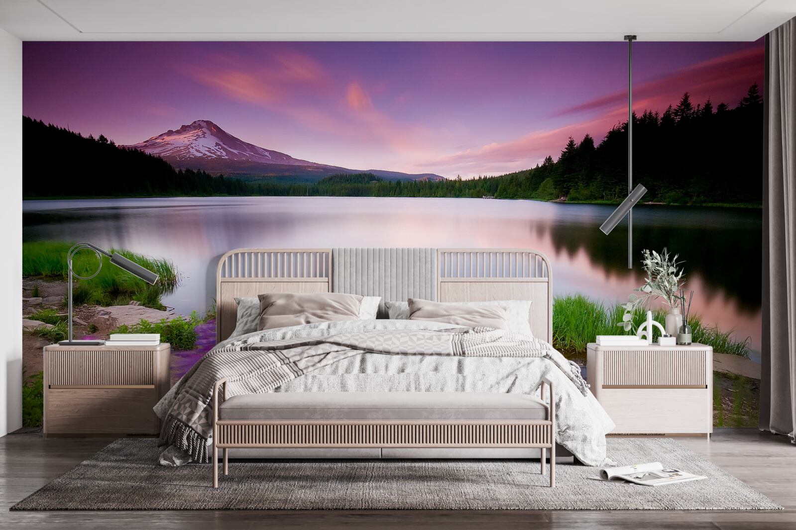 Fotobehang avondfrisheid in de alpen