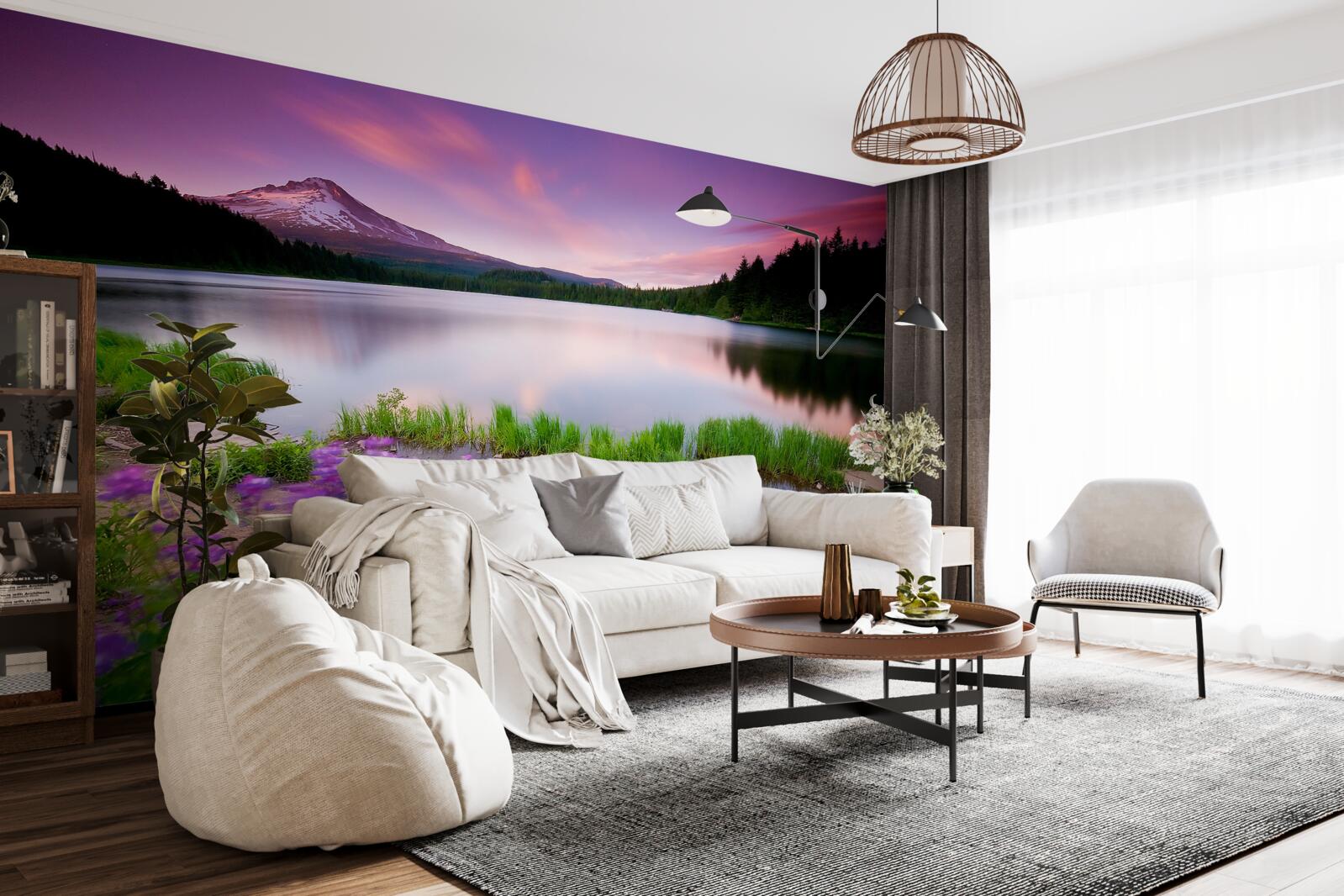 Fotobehang avondfrisheid in de alpen