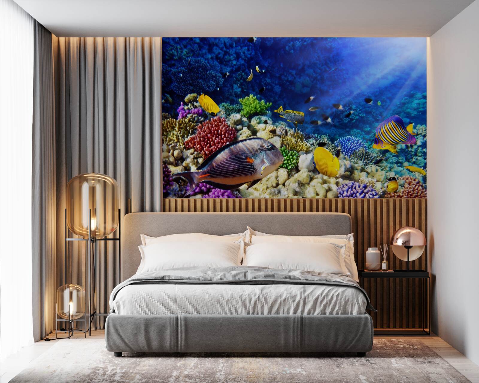 Fotobehang zeedieren onder de zon