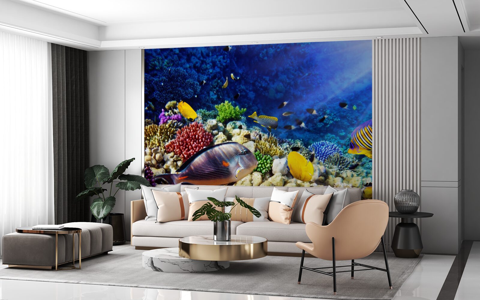 Fotobehang zeedieren onder de zon