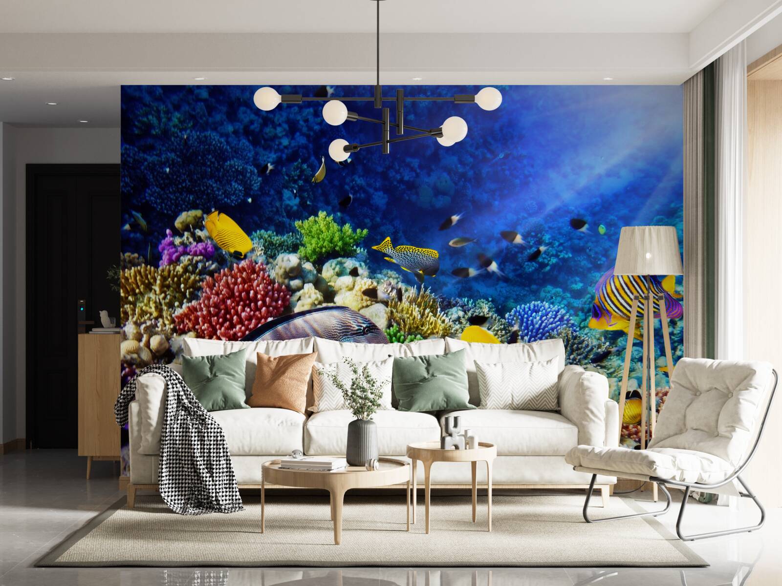 Fotobehang zeedieren onder de zon