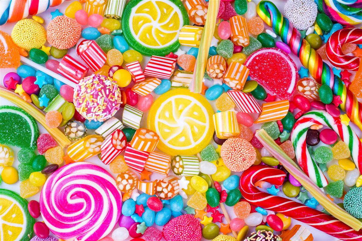 Fotobehang sappige zoetigheden