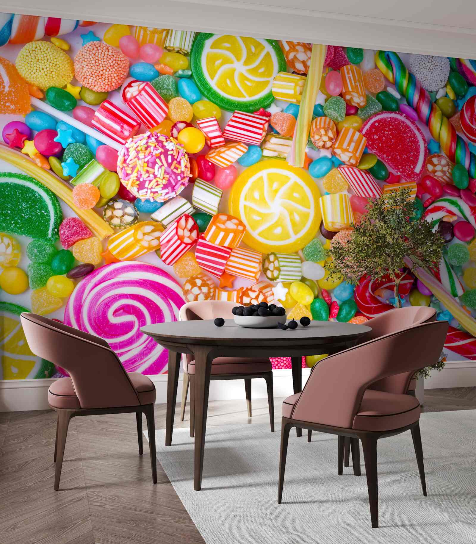 Fotobehang sappige zoetigheden