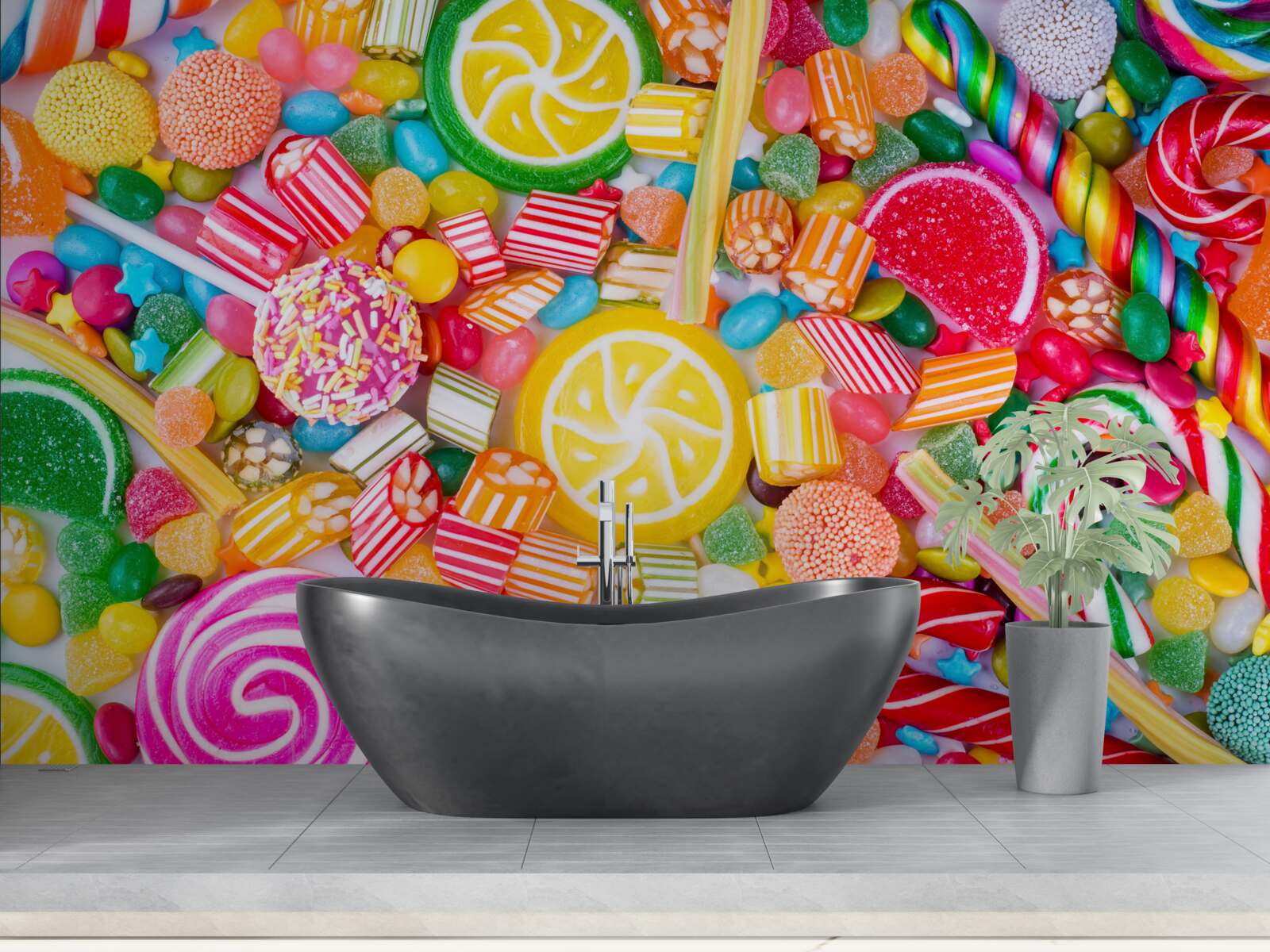 Fotobehang sappige zoetigheden