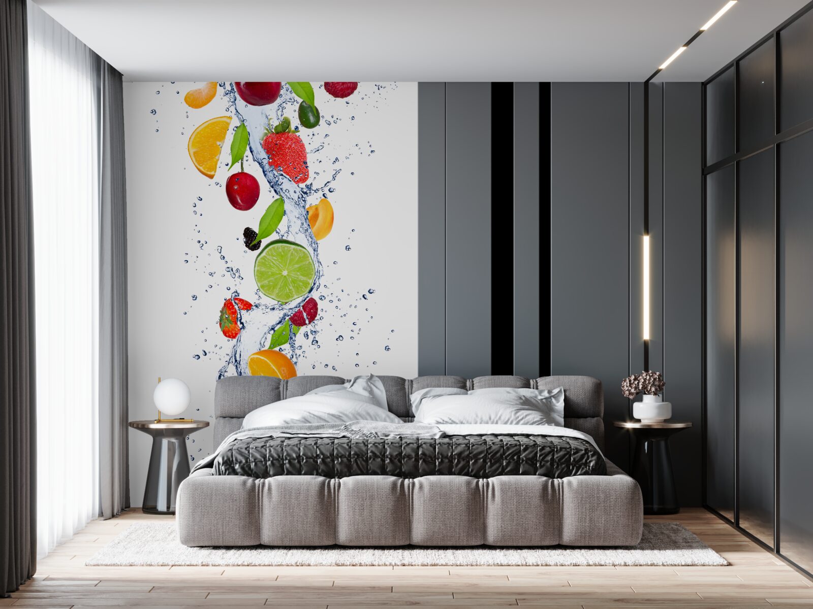 Fotobehang water en vruchtendrank