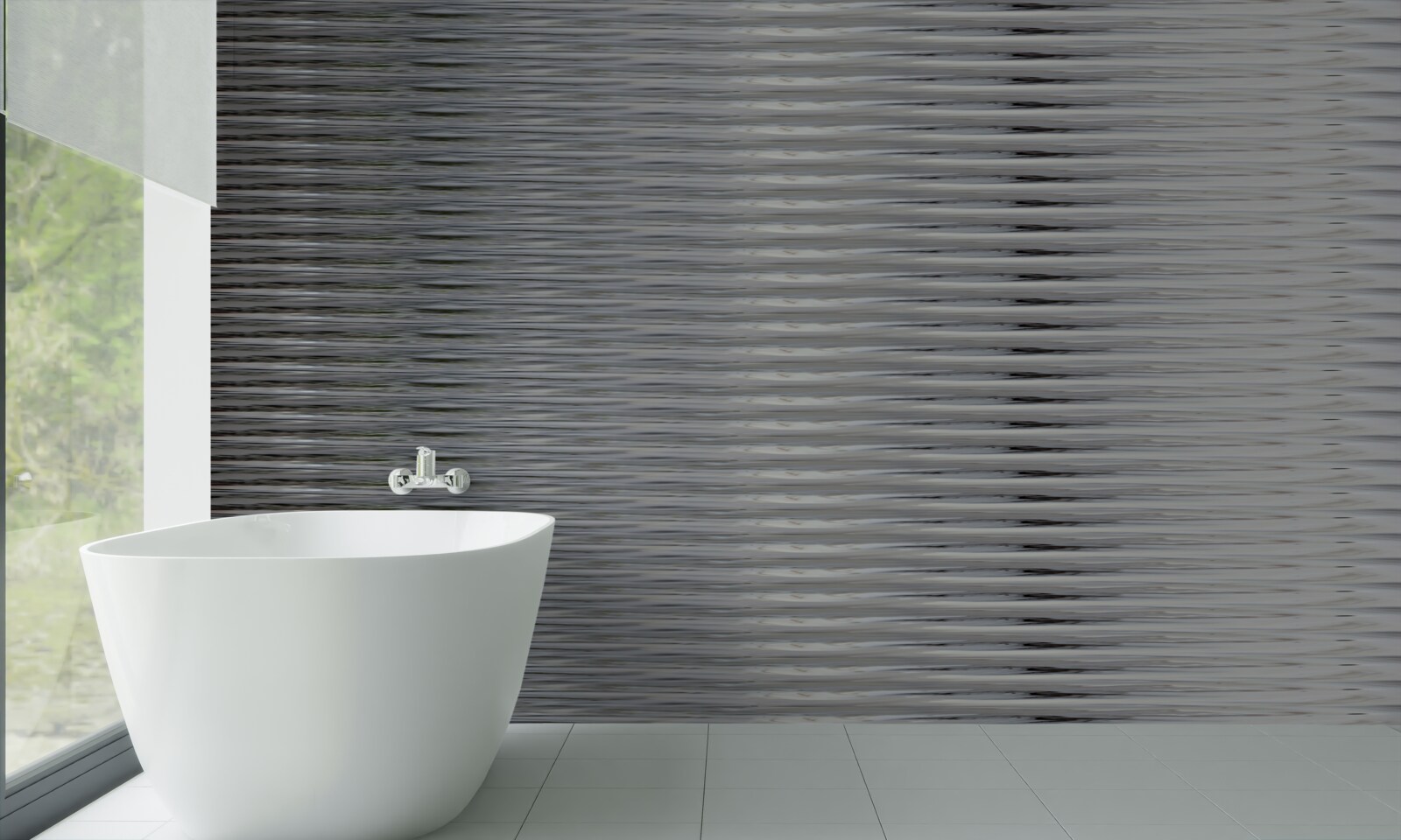 Fotobehang verloop van horizontale strepen