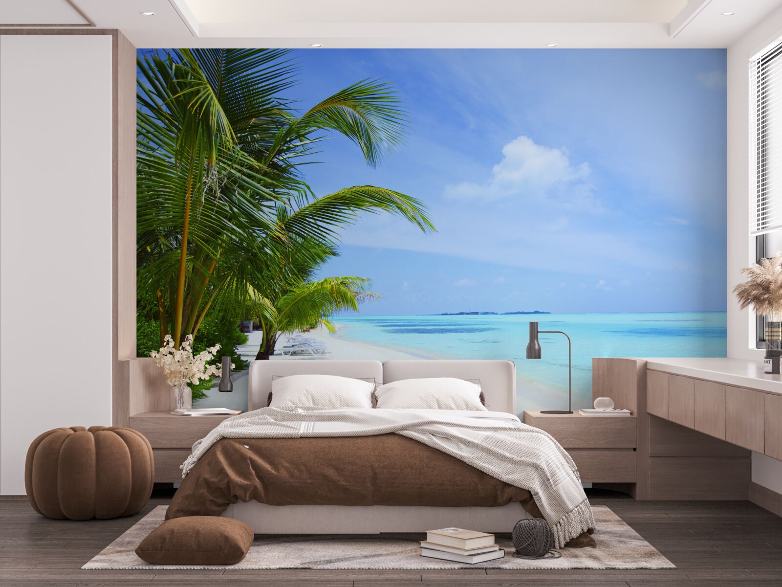 Fotobehang turquoise wateren voor de tropische kusten