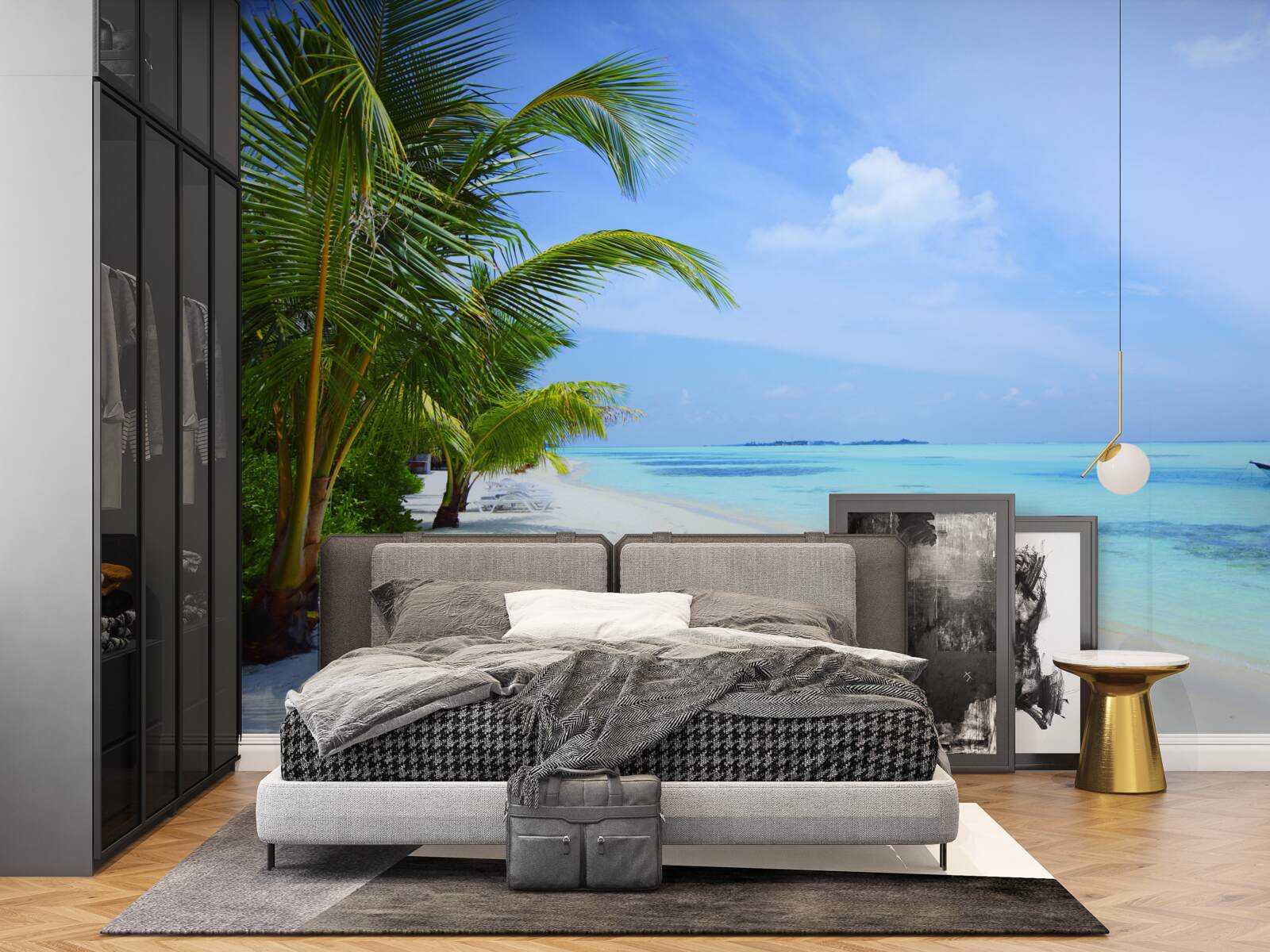 Fotobehang turquoise wateren voor de tropische kusten