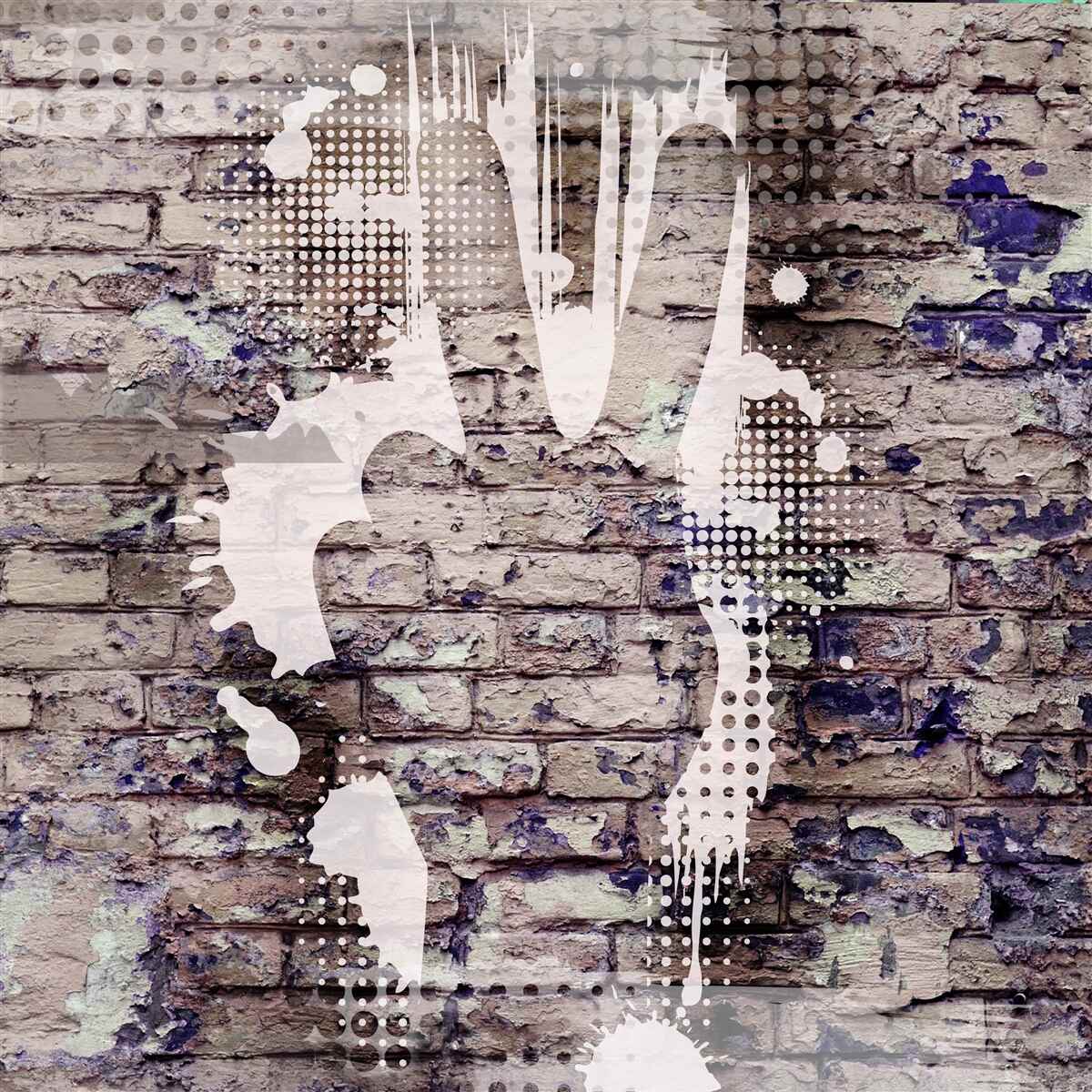 Fotobehang de schaduw van een hand op de muur