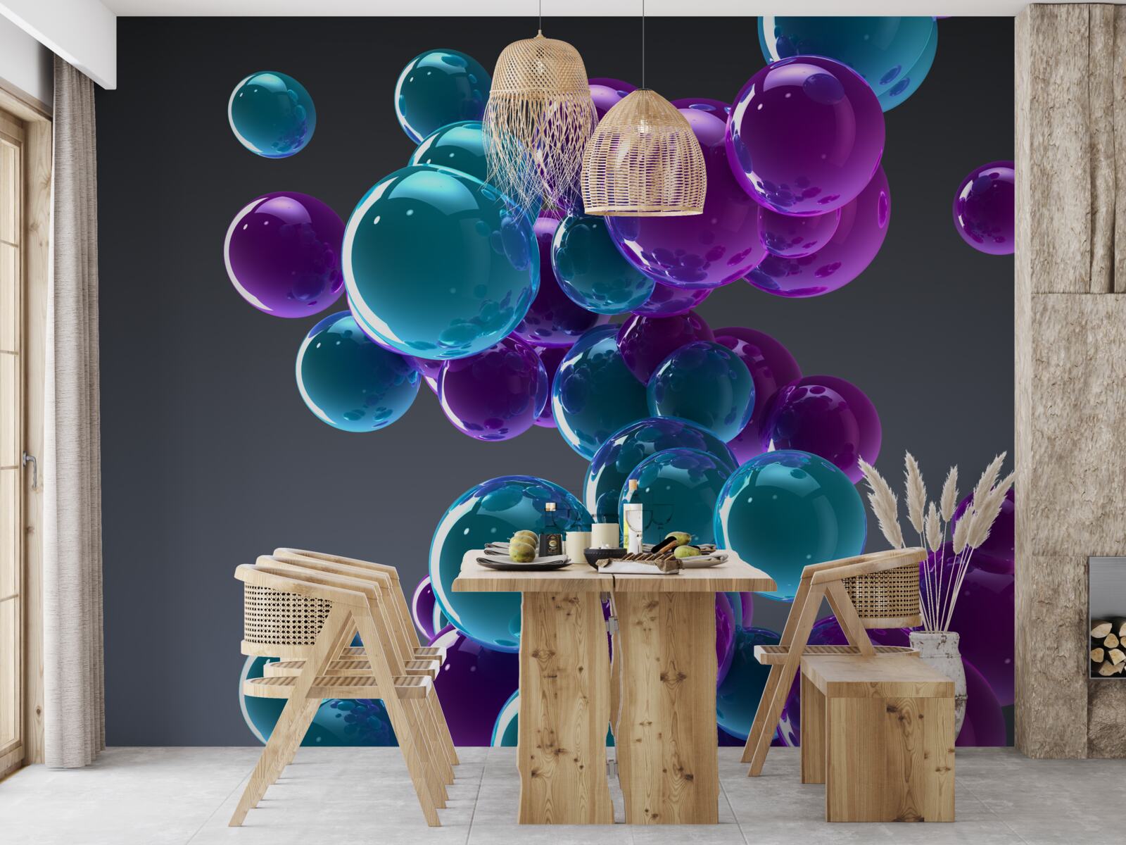 Fotobehang waterdruppels in close-up