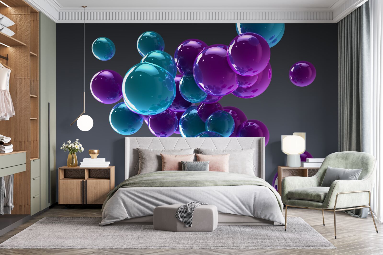 Fotobehang waterdruppels in close-up