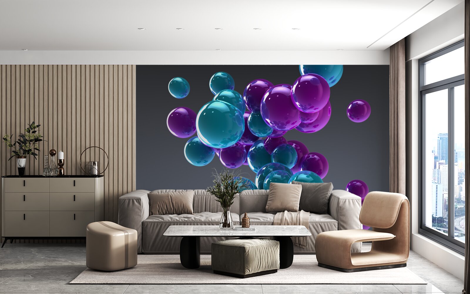 Fotobehang waterdruppels in close-up