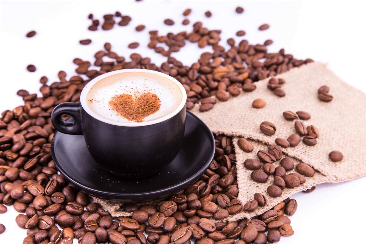 Fotobehang een heerlijk kopje koffie