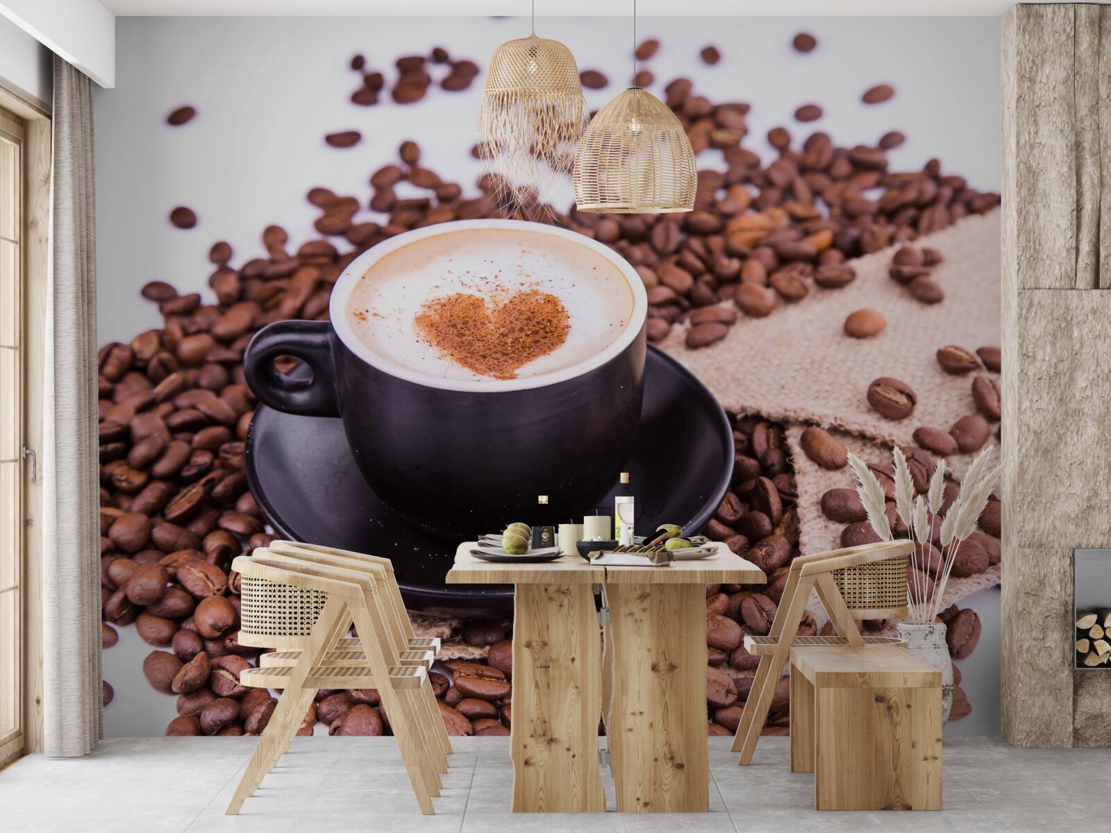 Fotobehang een heerlijk kopje koffie