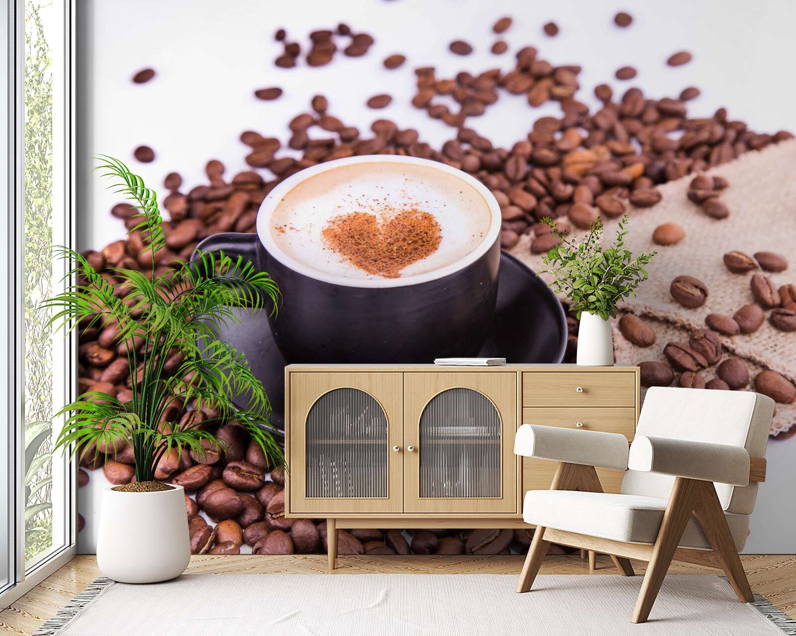 Fotobehang een heerlijk kopje koffie