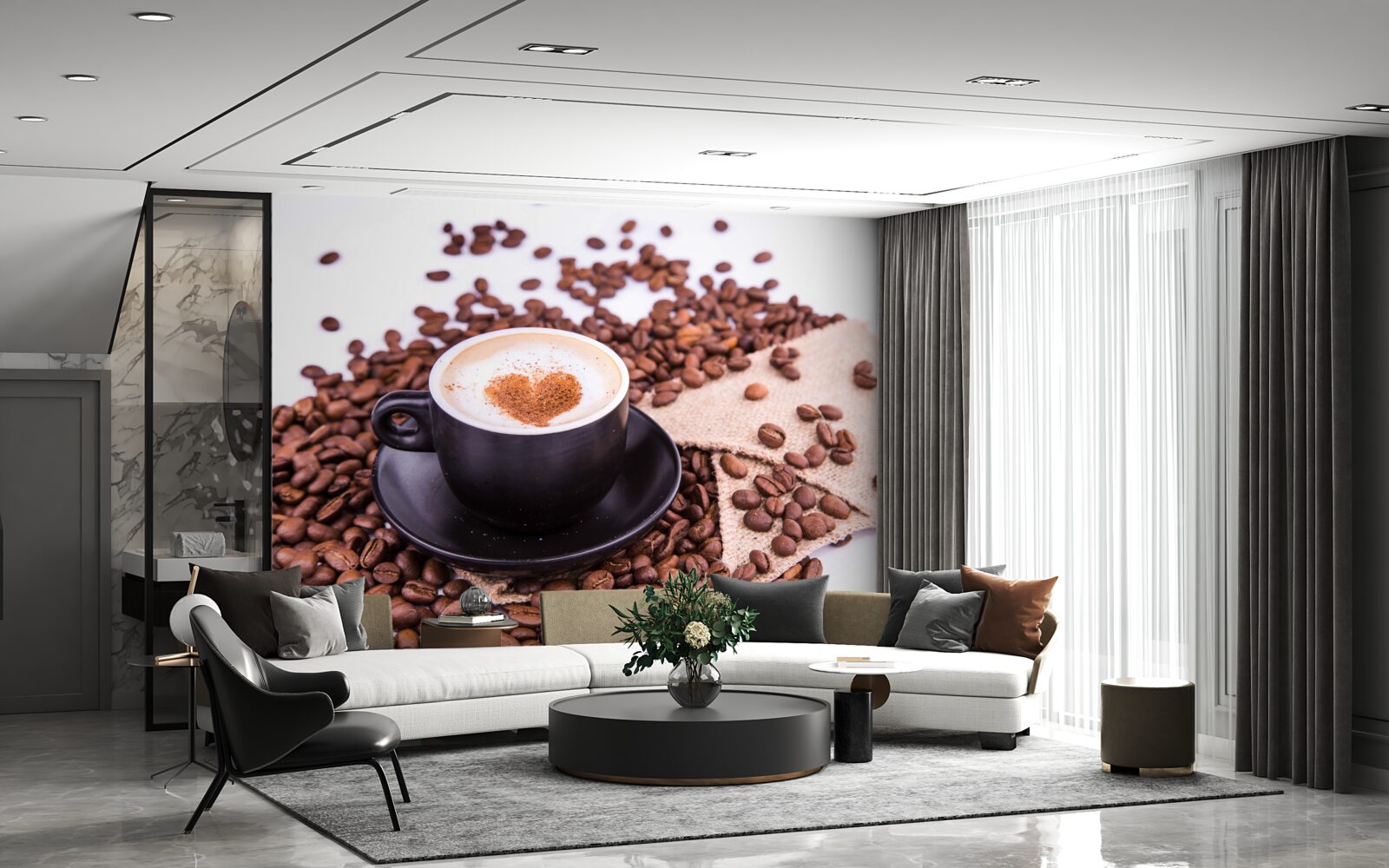 Fotobehang een heerlijk kopje koffie