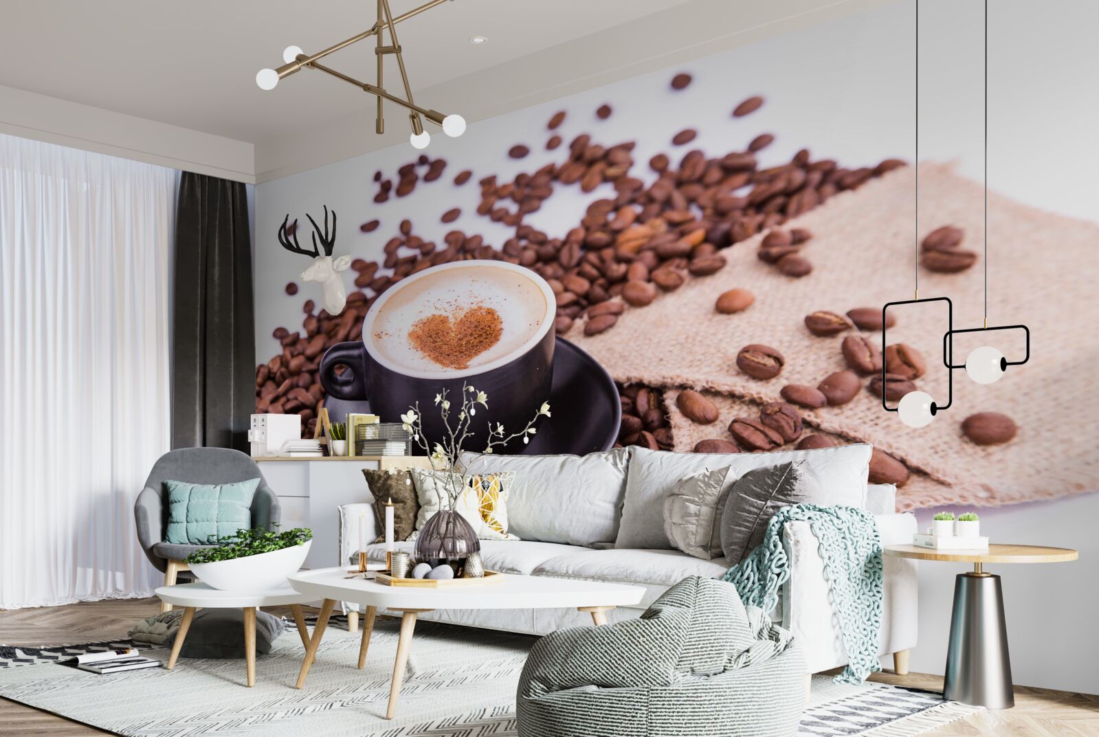 Fotobehang een heerlijk kopje koffie