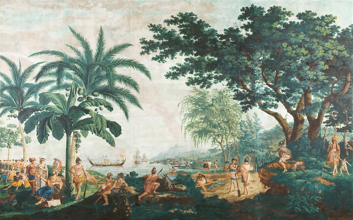 Fotobehang mensen in de jungle