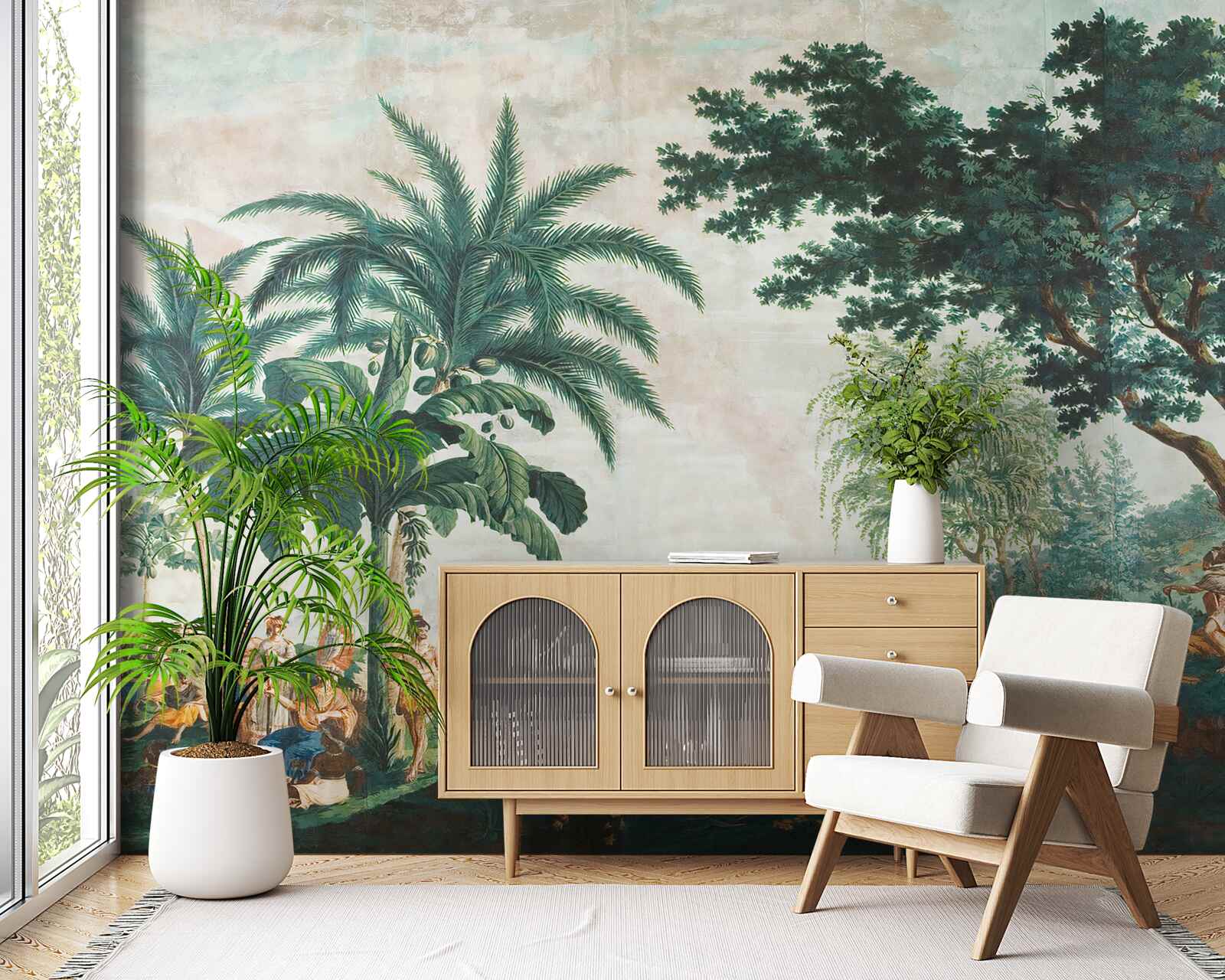 Fotobehang mensen in de jungle