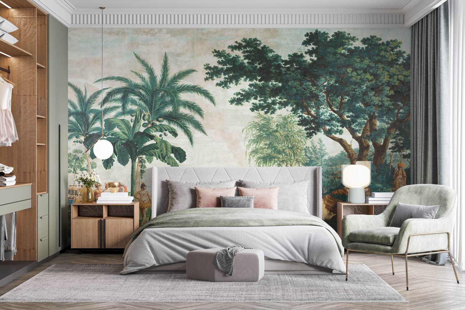 Fotobehang mensen in de jungle