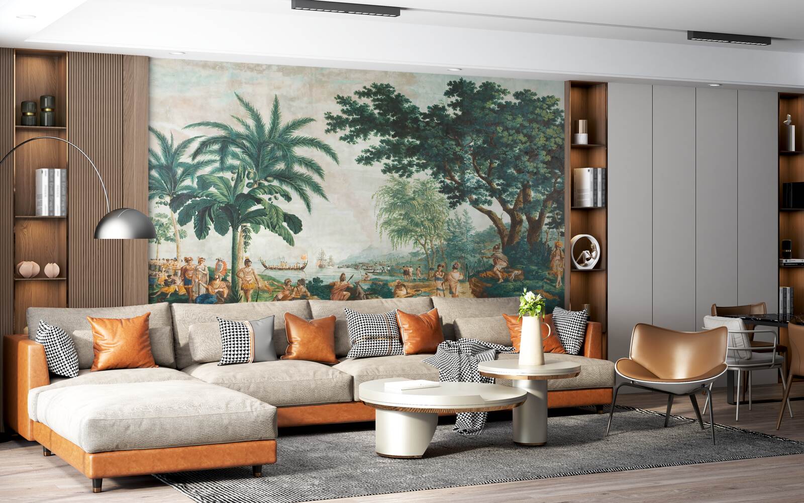 Fotobehang mensen in de jungle