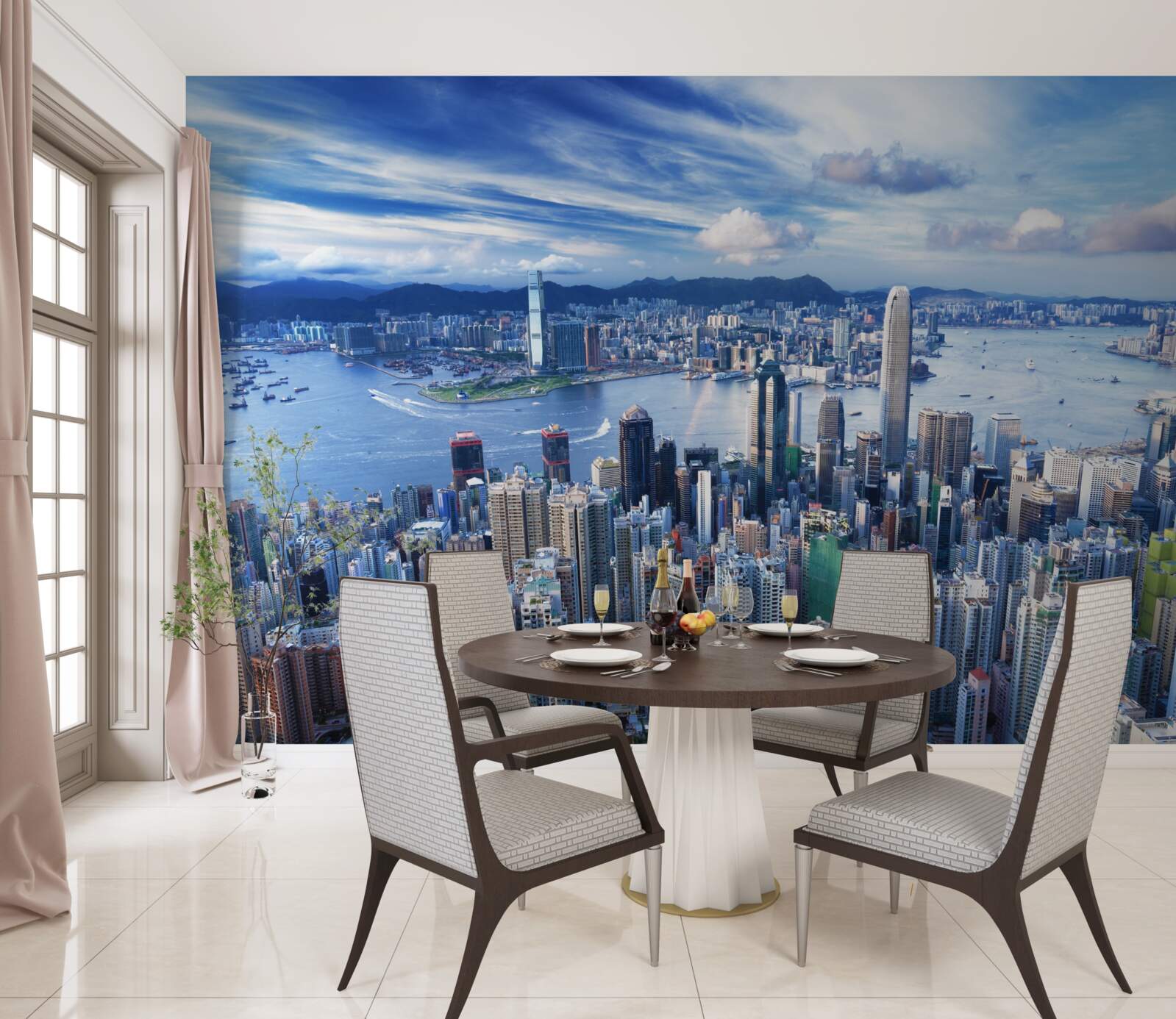 Fotobehang een zonnige dag in shanghai