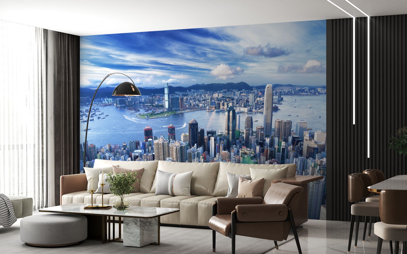 Fotobehang een zonnige dag in shanghai