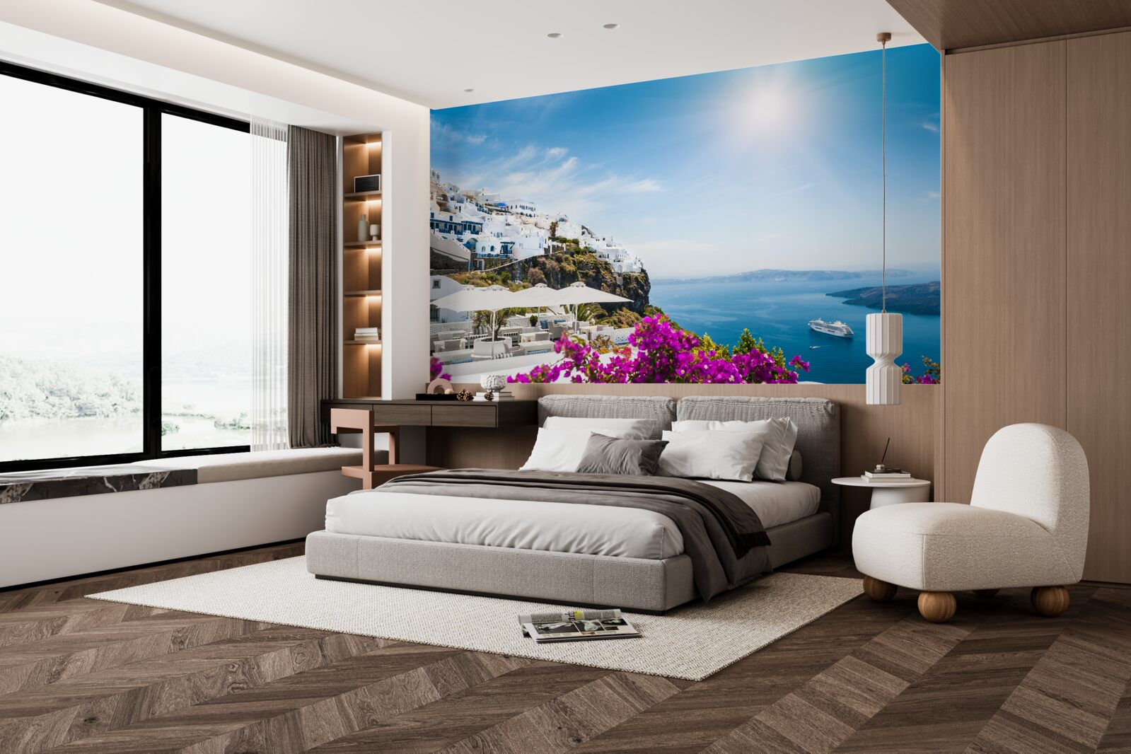 Fotobehang de stralende zon van griekenland