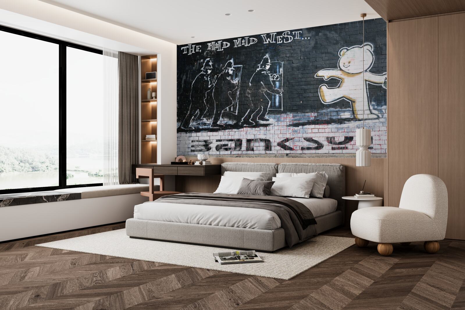 Fotobehang poster die oproept tot oppositie