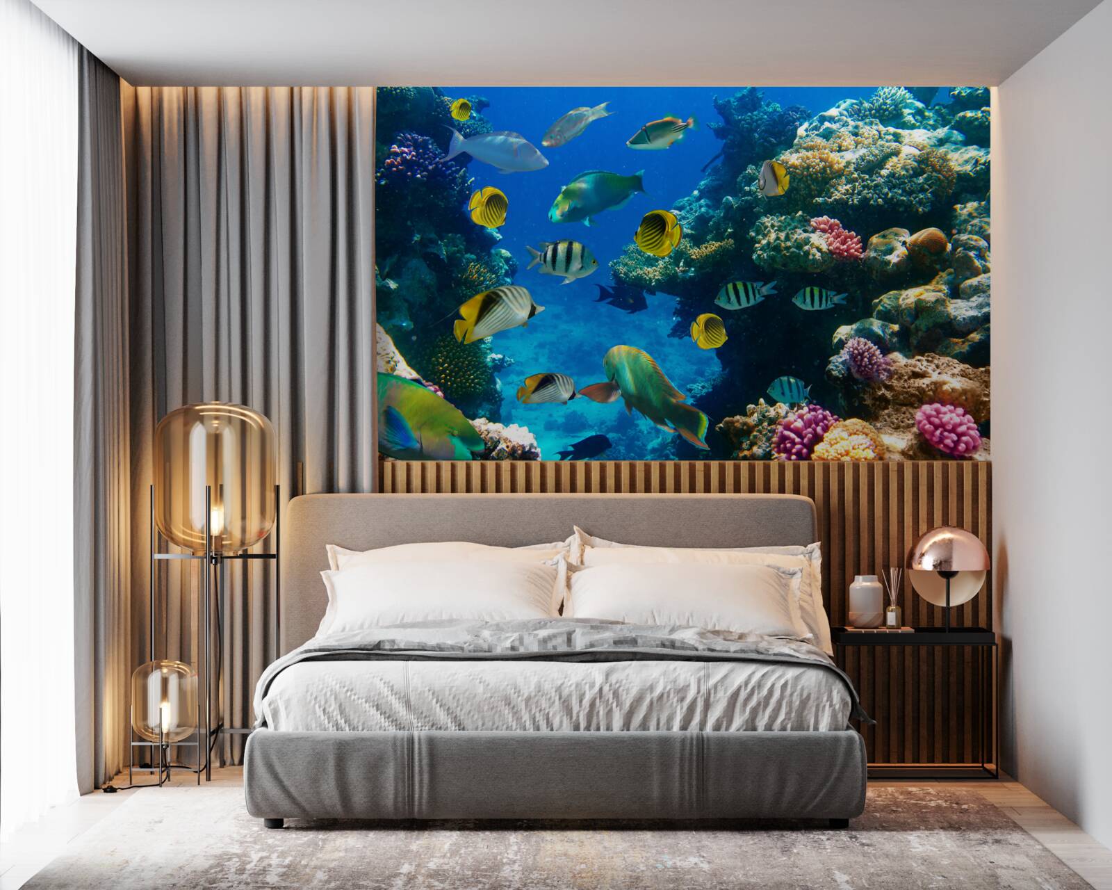 Fotobehang slimme zeebewoners