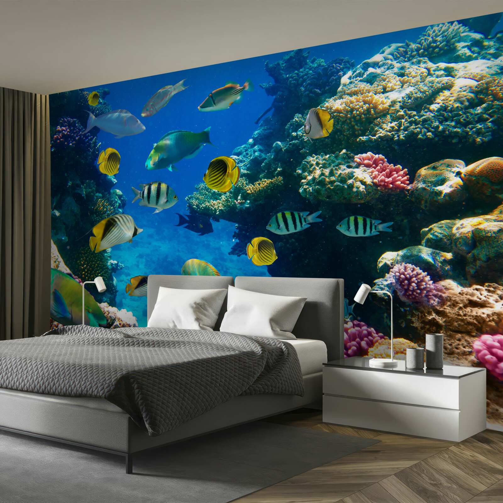 Fotobehang slimme zeebewoners