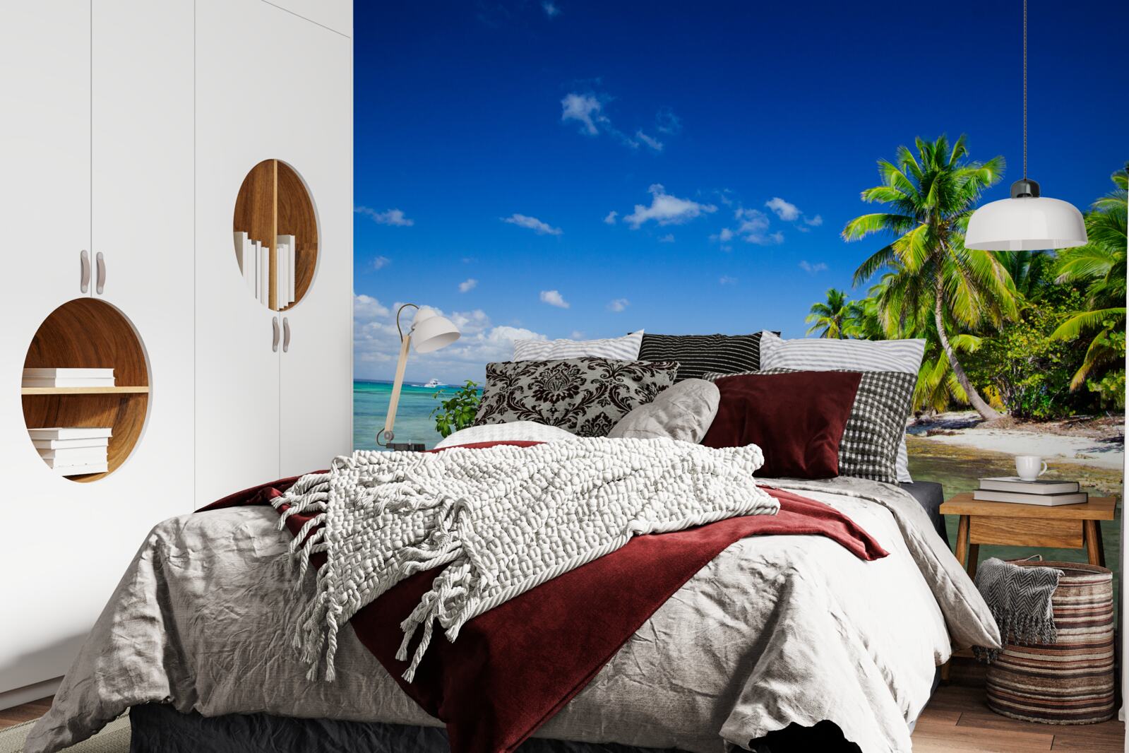 Fotobehang golven op zee aan een tropische kust