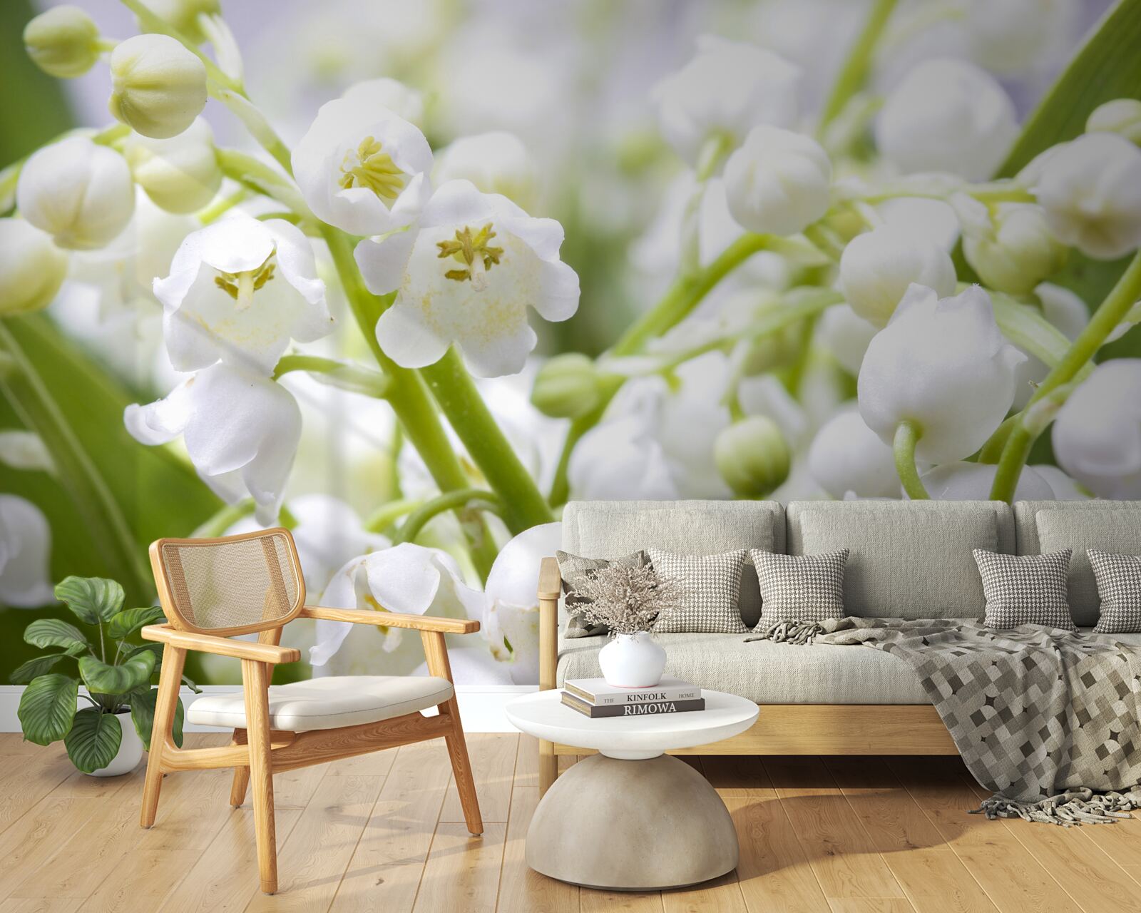 Fotobehang ochtend sneeuwklokjes