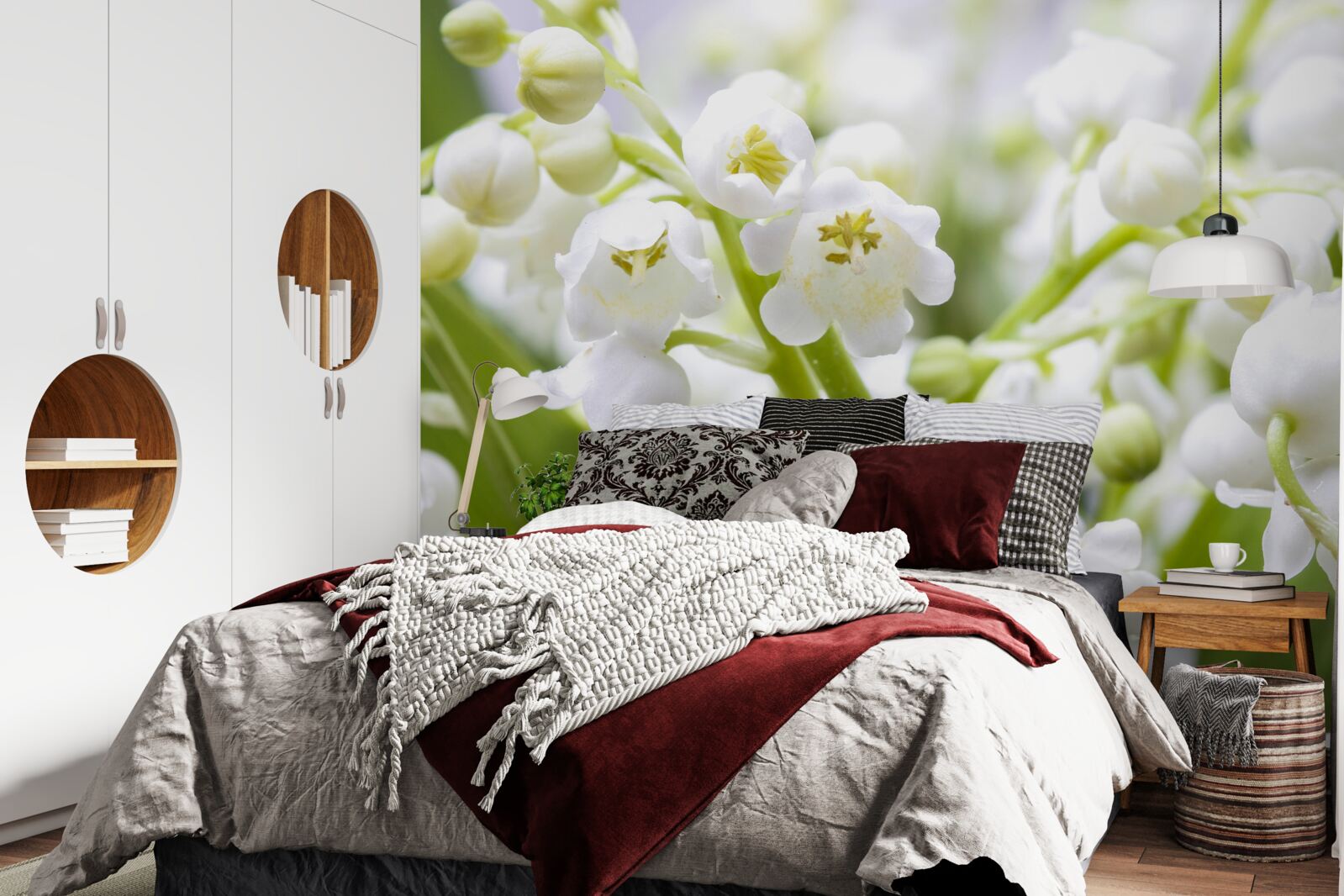 Fotobehang ochtend sneeuwklokjes