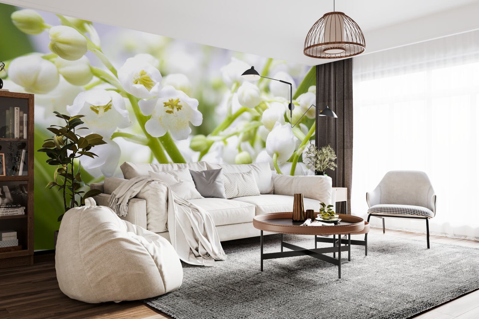 Fotobehang ochtend sneeuwklokjes