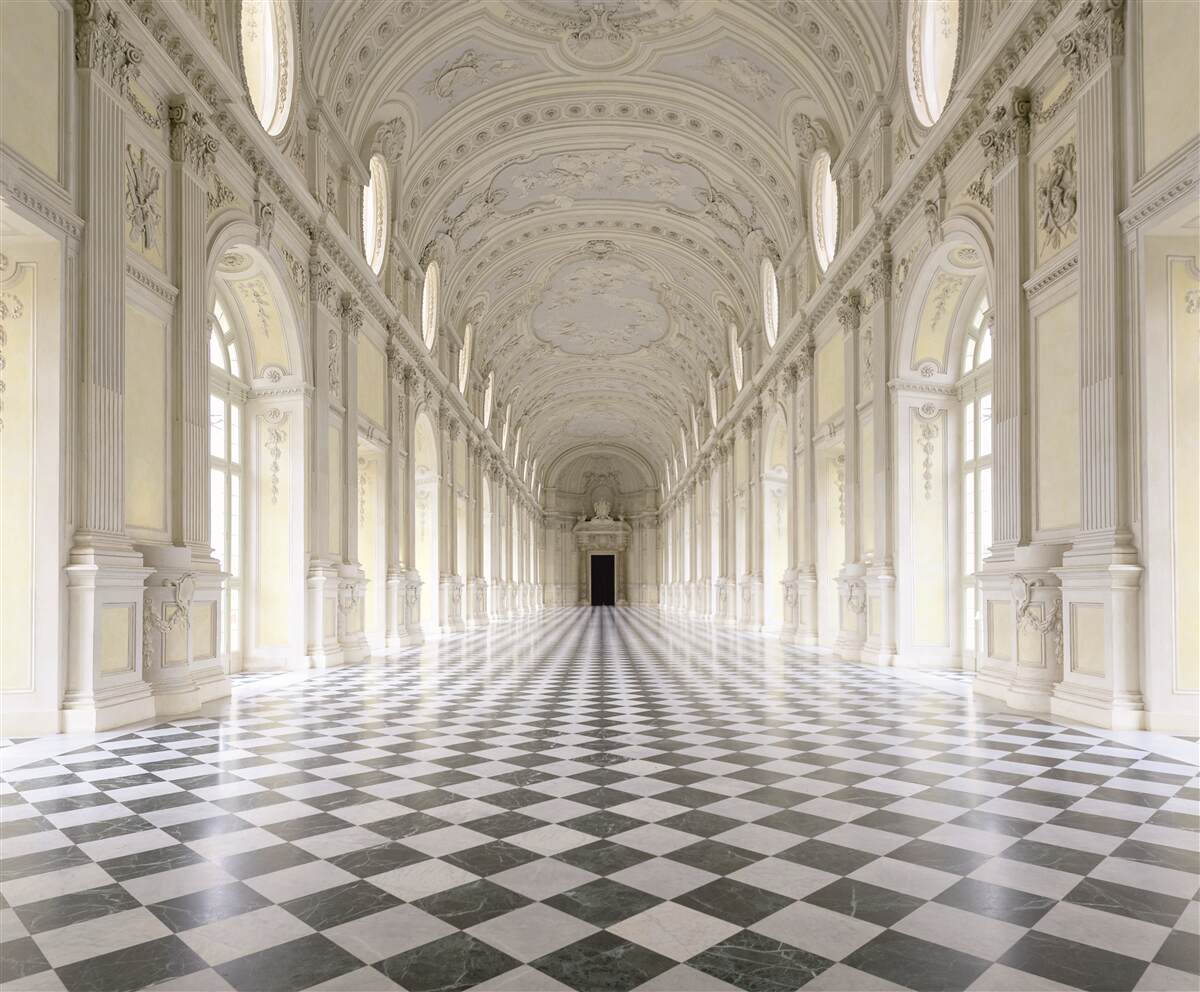 Fotobehang mozaïeken in een luxe kasteel