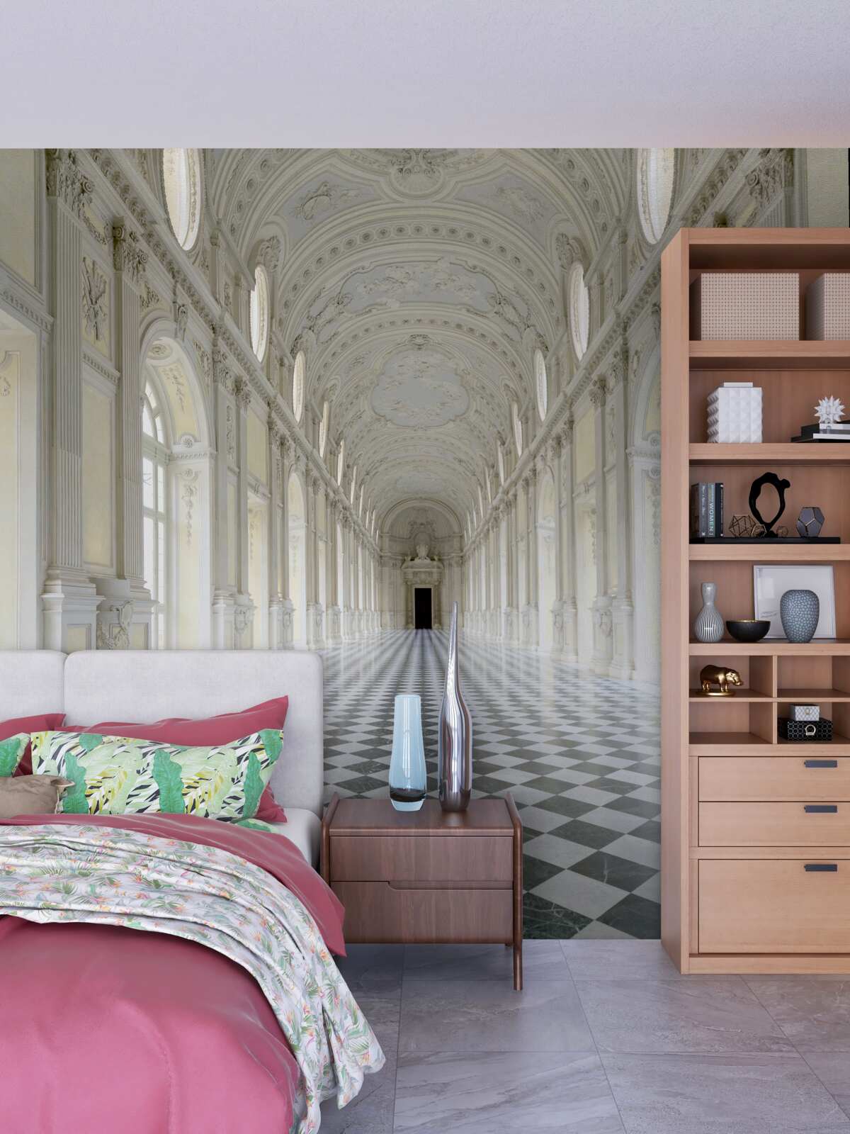 Fotobehang mozaïeken in een luxe kasteel