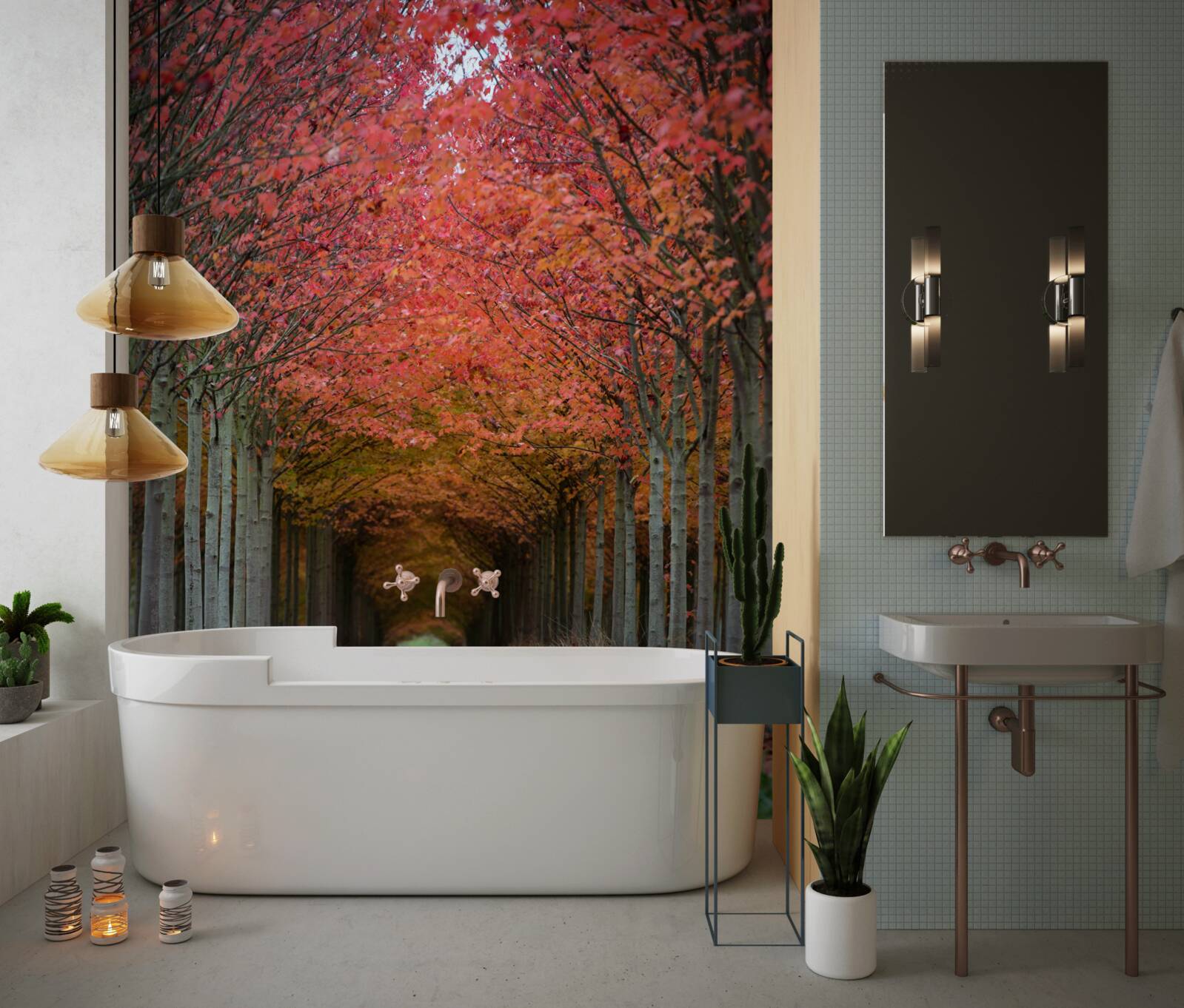 Fotobehang kersenboom boog