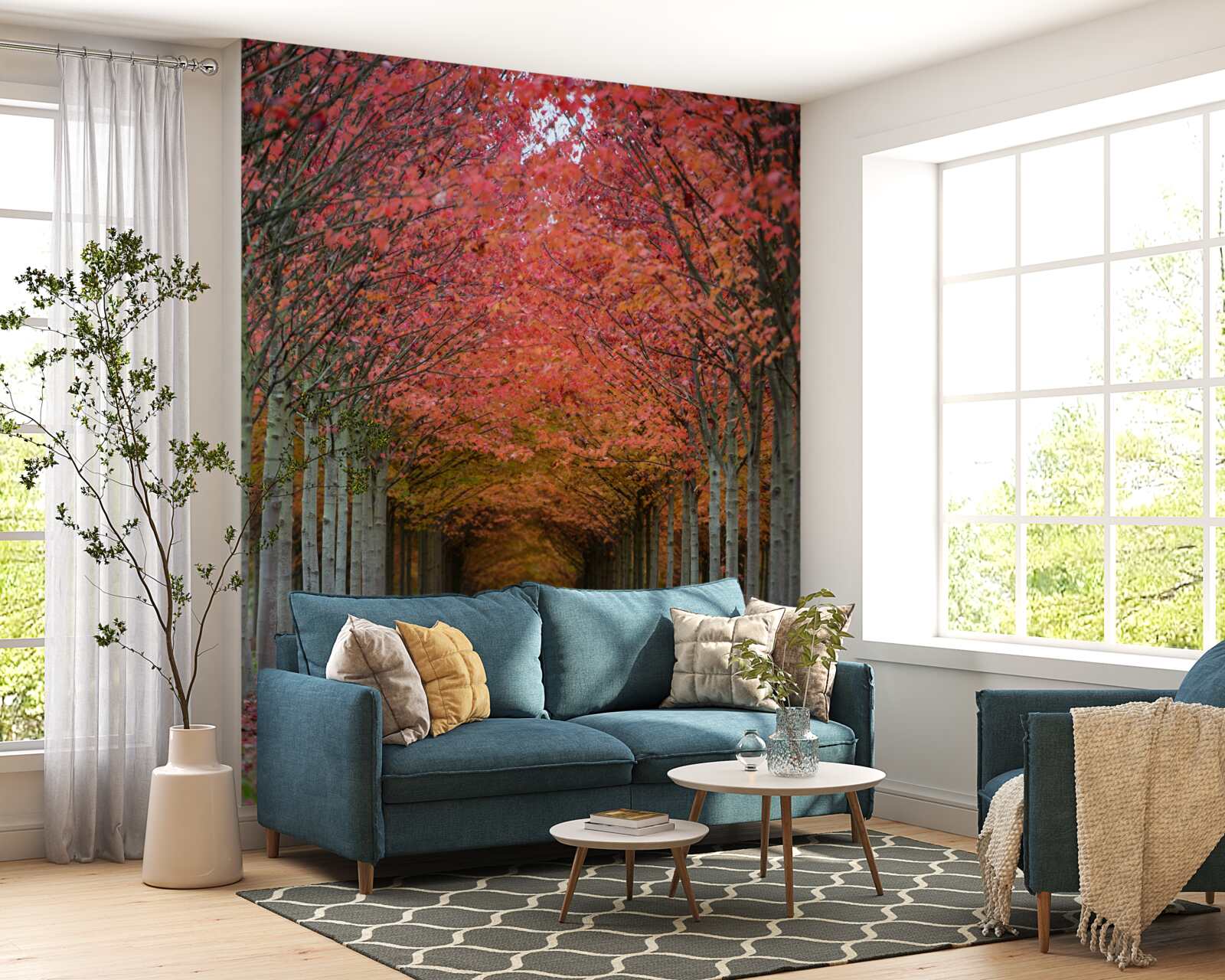 Fotobehang kersenboom boog