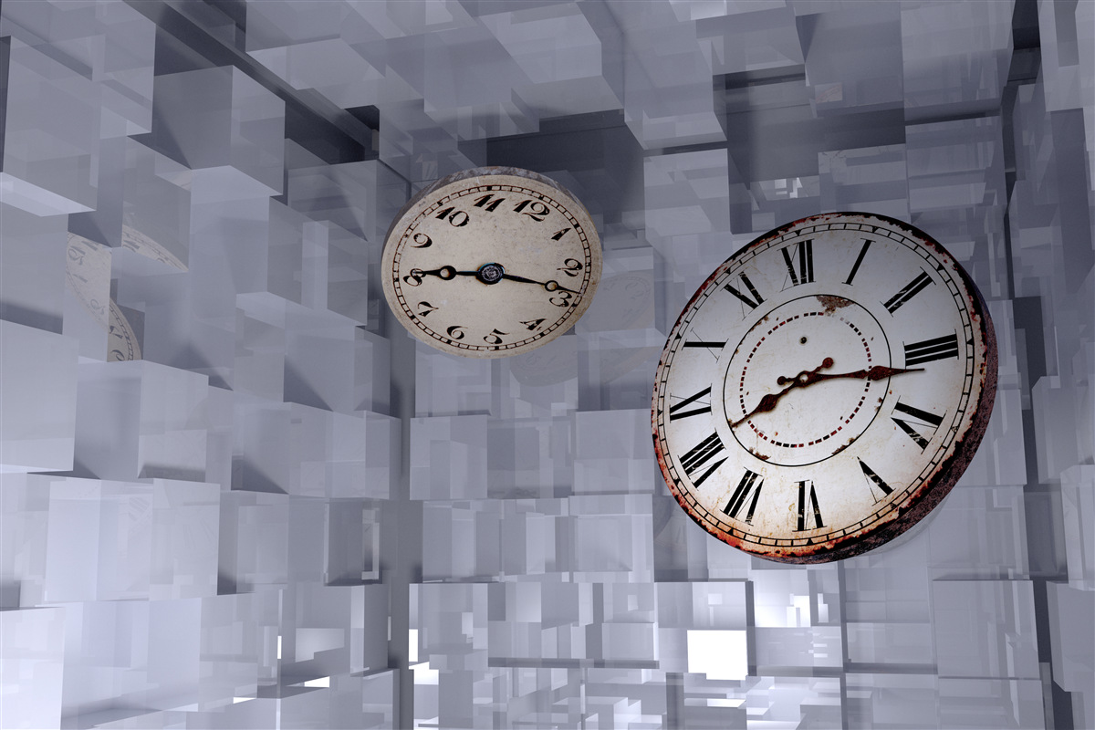 Fotobehang tijdelijke abstractie