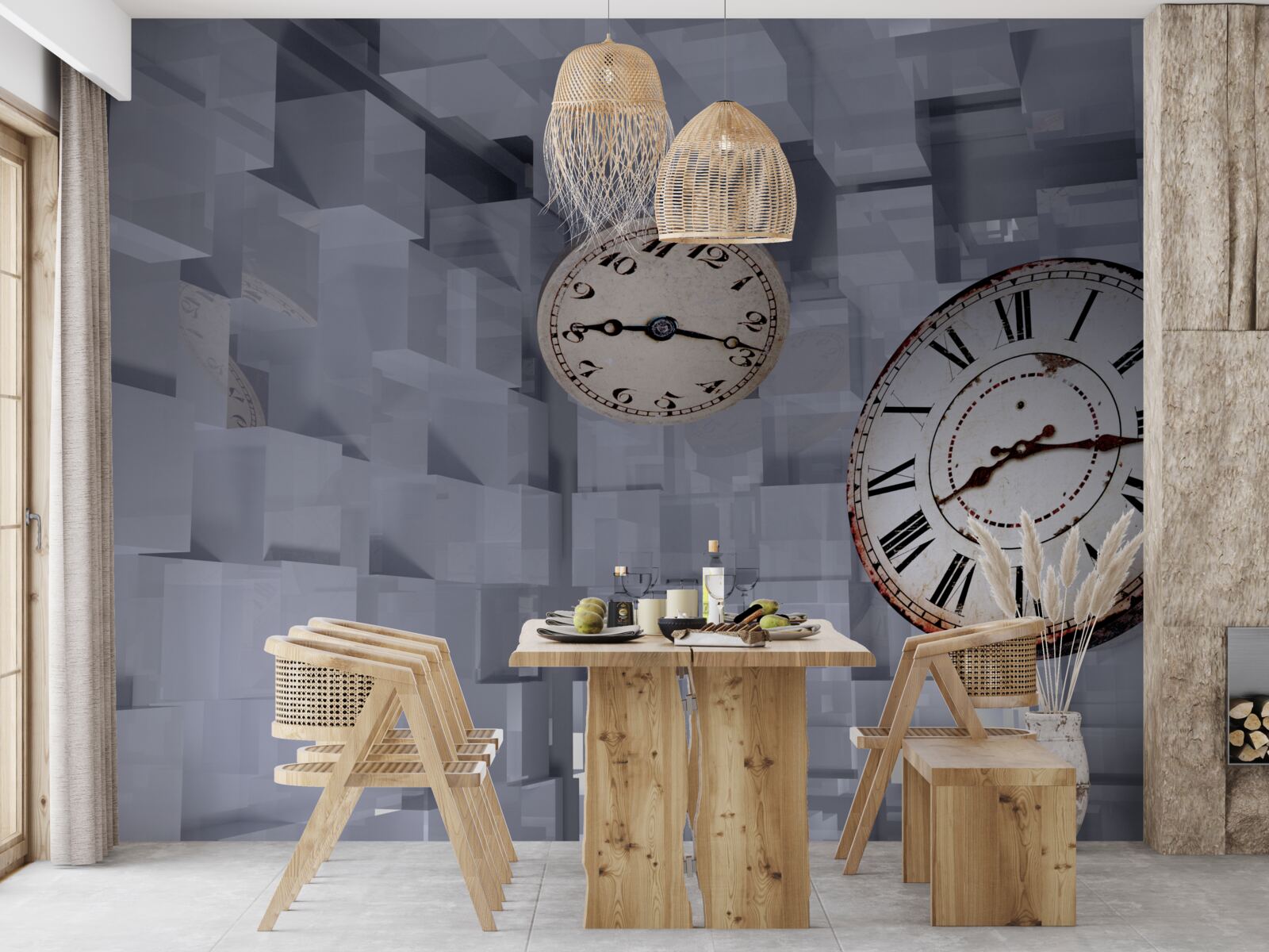 Fotobehang tijdelijke abstractie