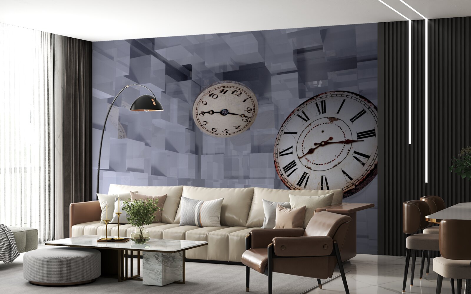 Fotobehang tijdelijke abstractie