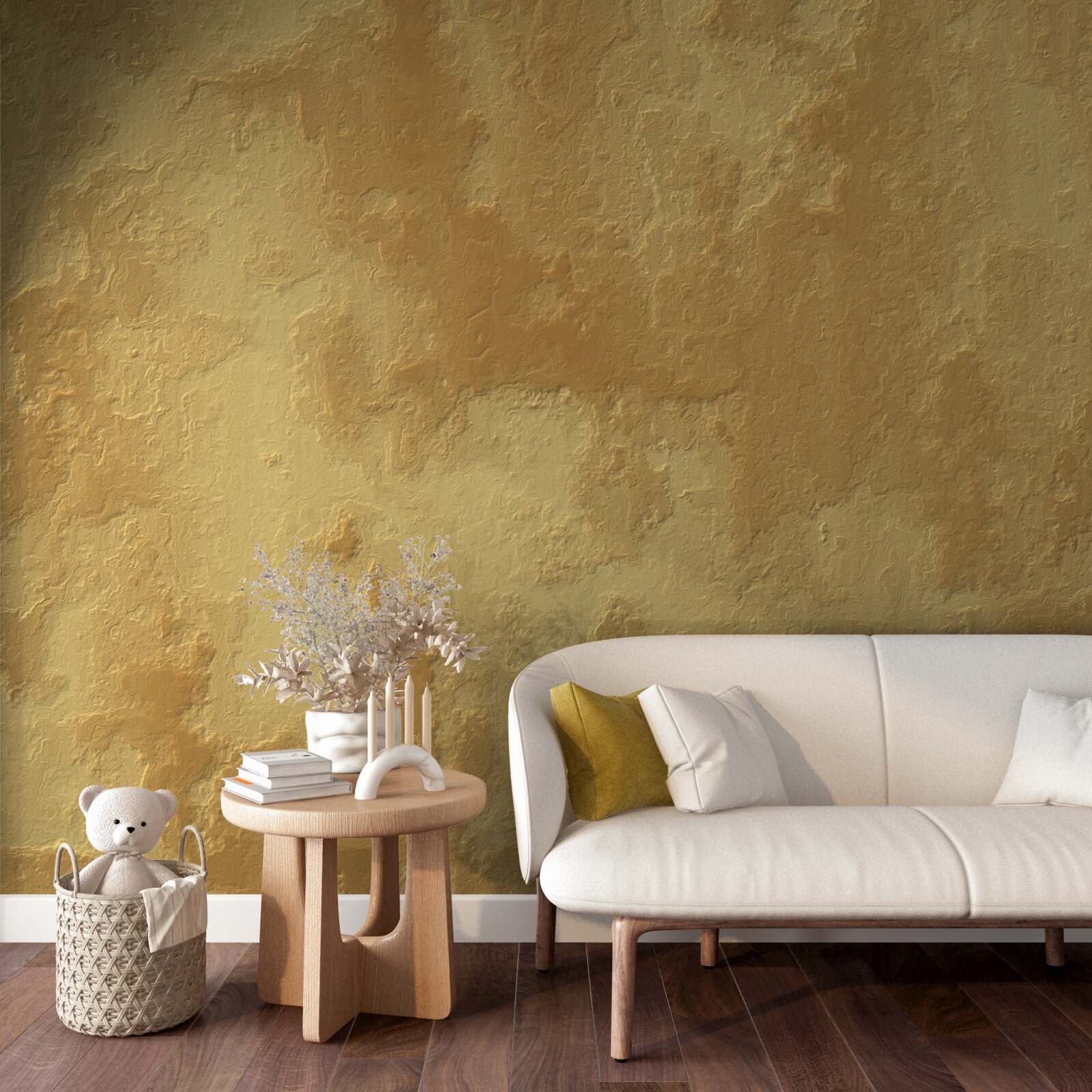 Fotobehang lichte en donkere bruintinten