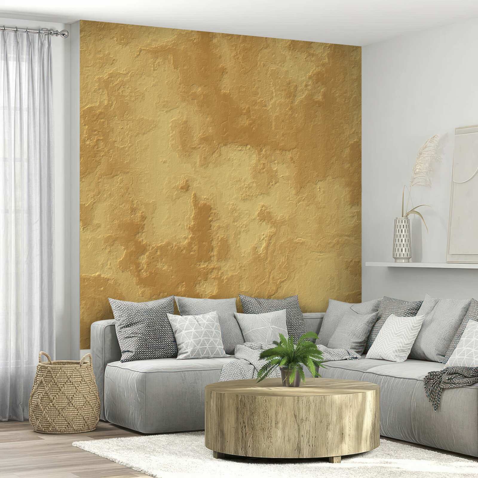 Fotobehang lichte en donkere bruintinten